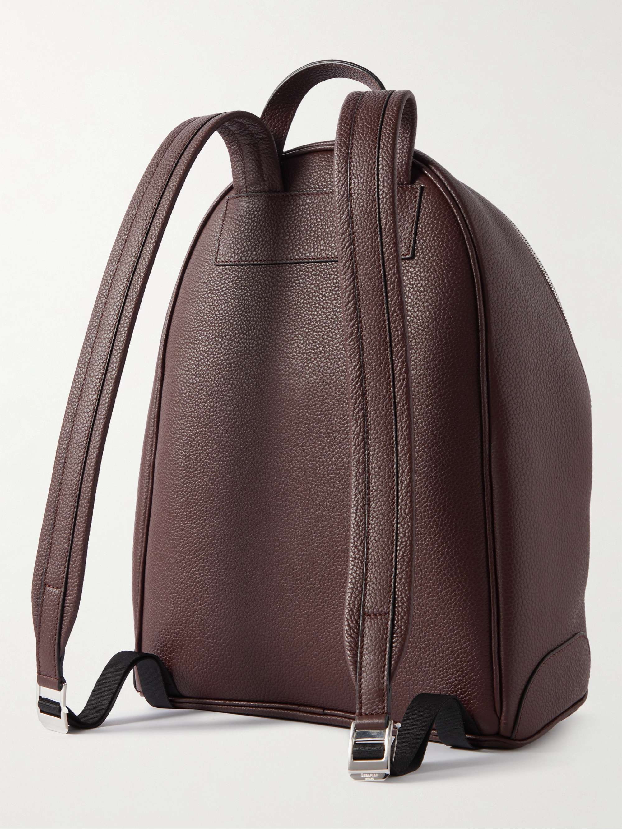 SERAPIAN Full-Grain Leather Backpack