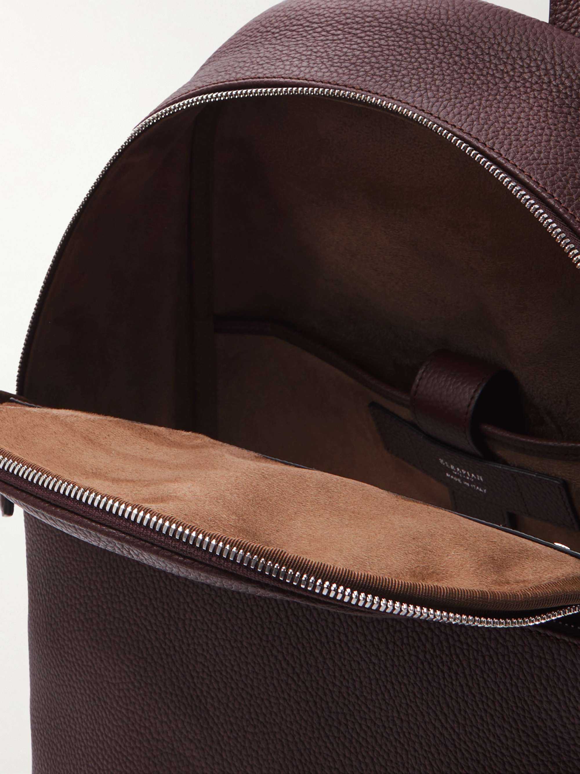 SERAPIAN Full-Grain Leather Backpack