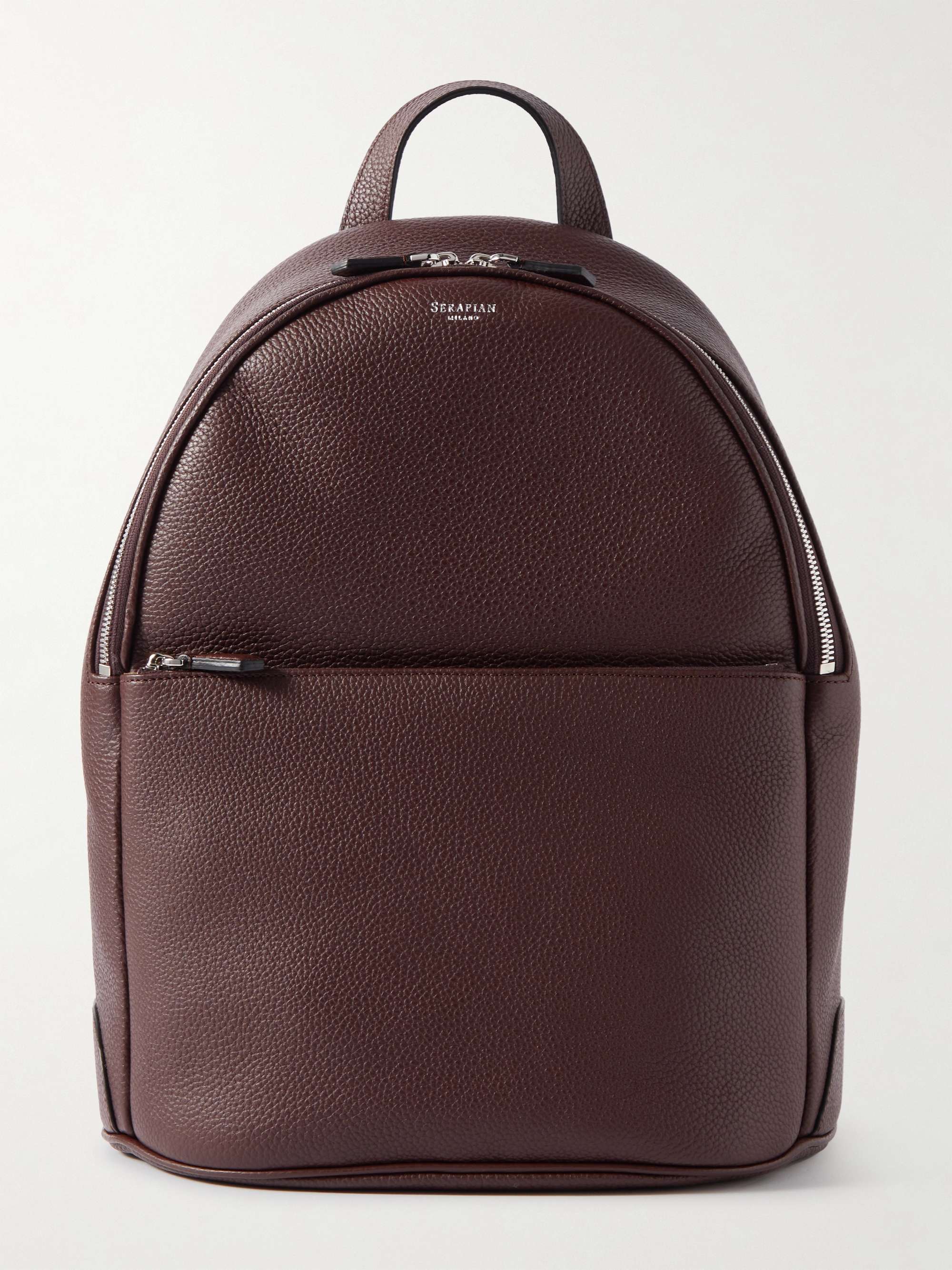 SERAPIAN Full-Grain Leather Backpack