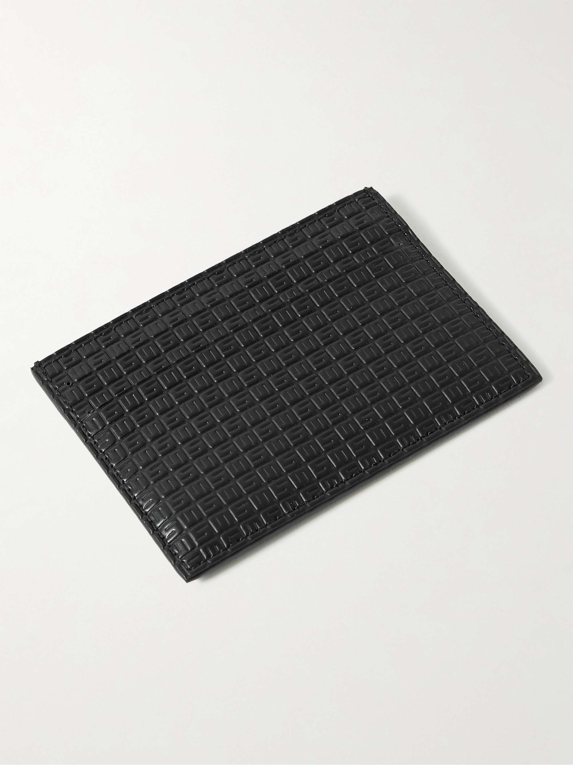 SERAPIAN Logo-Embossed Coated-Canvas Cardholder