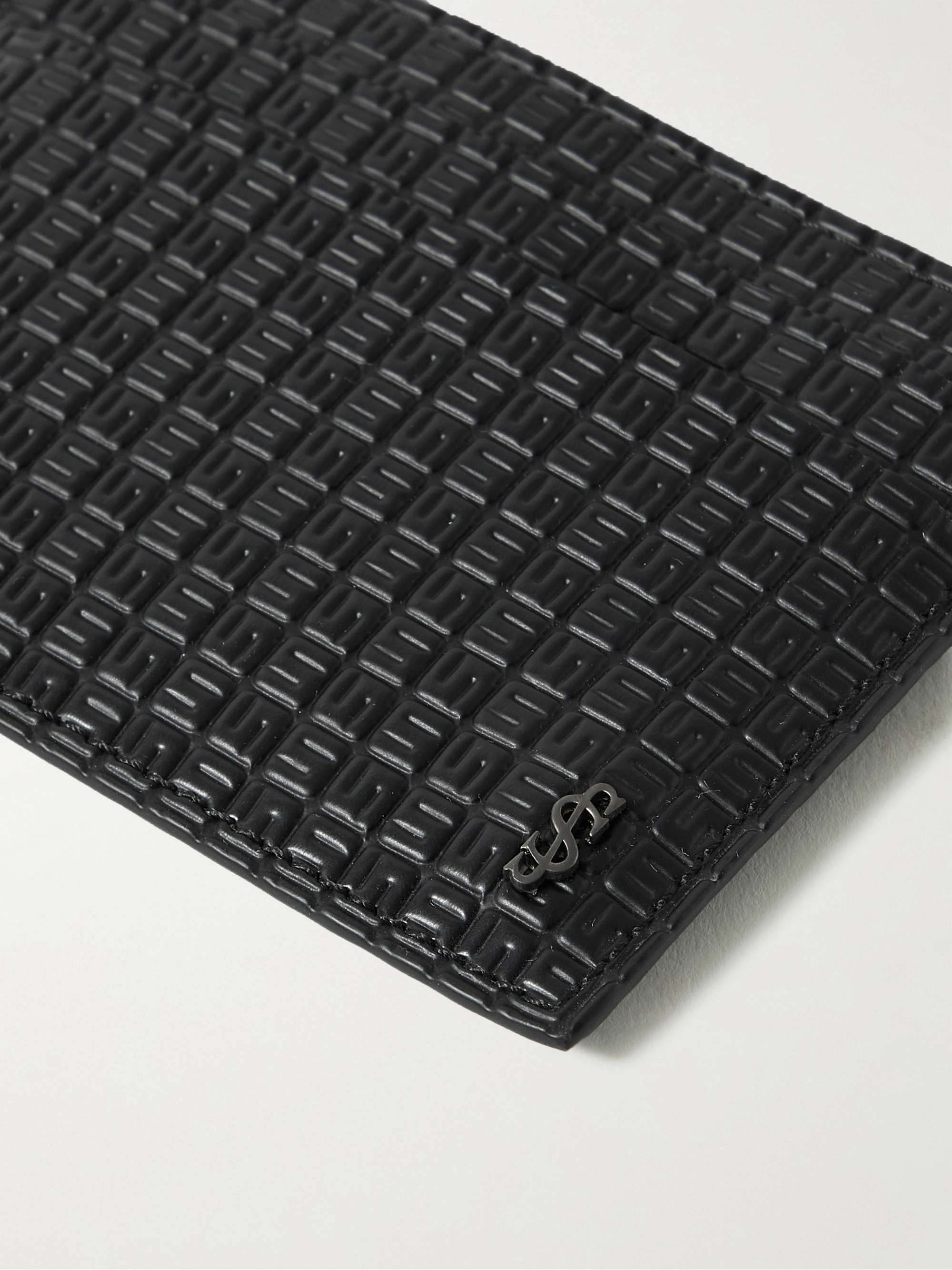 SERAPIAN Logo-Embossed Coated-Canvas Cardholder