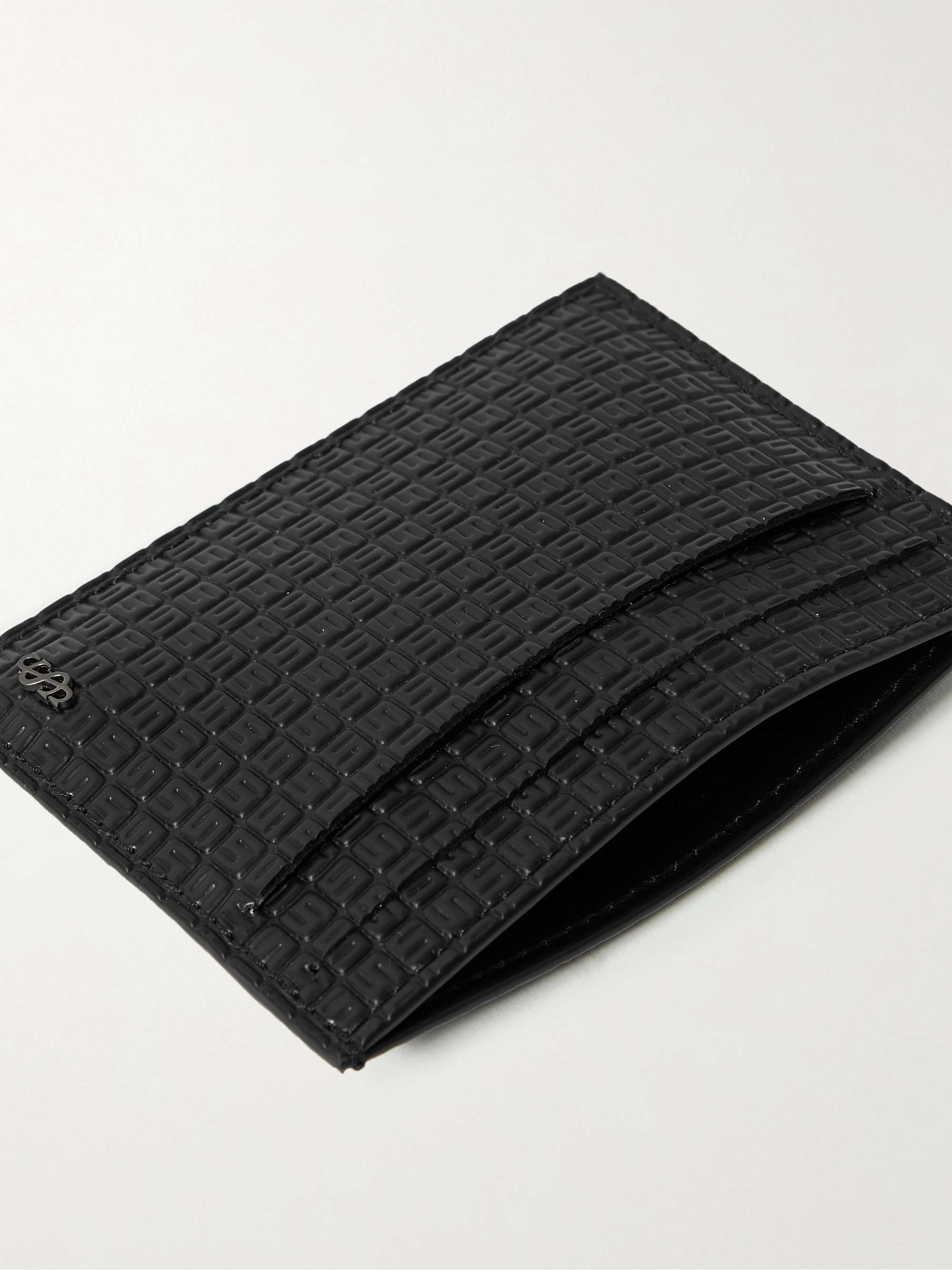 SERAPIAN Logo-Embossed Coated-Canvas Cardholder