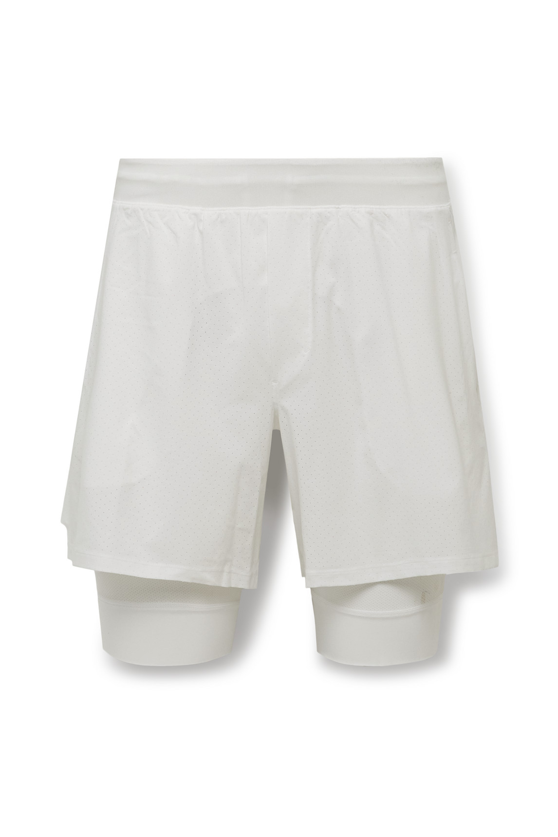 Vented Straight-Leg Perforated Recycled-Swift™ Tennis Shorts