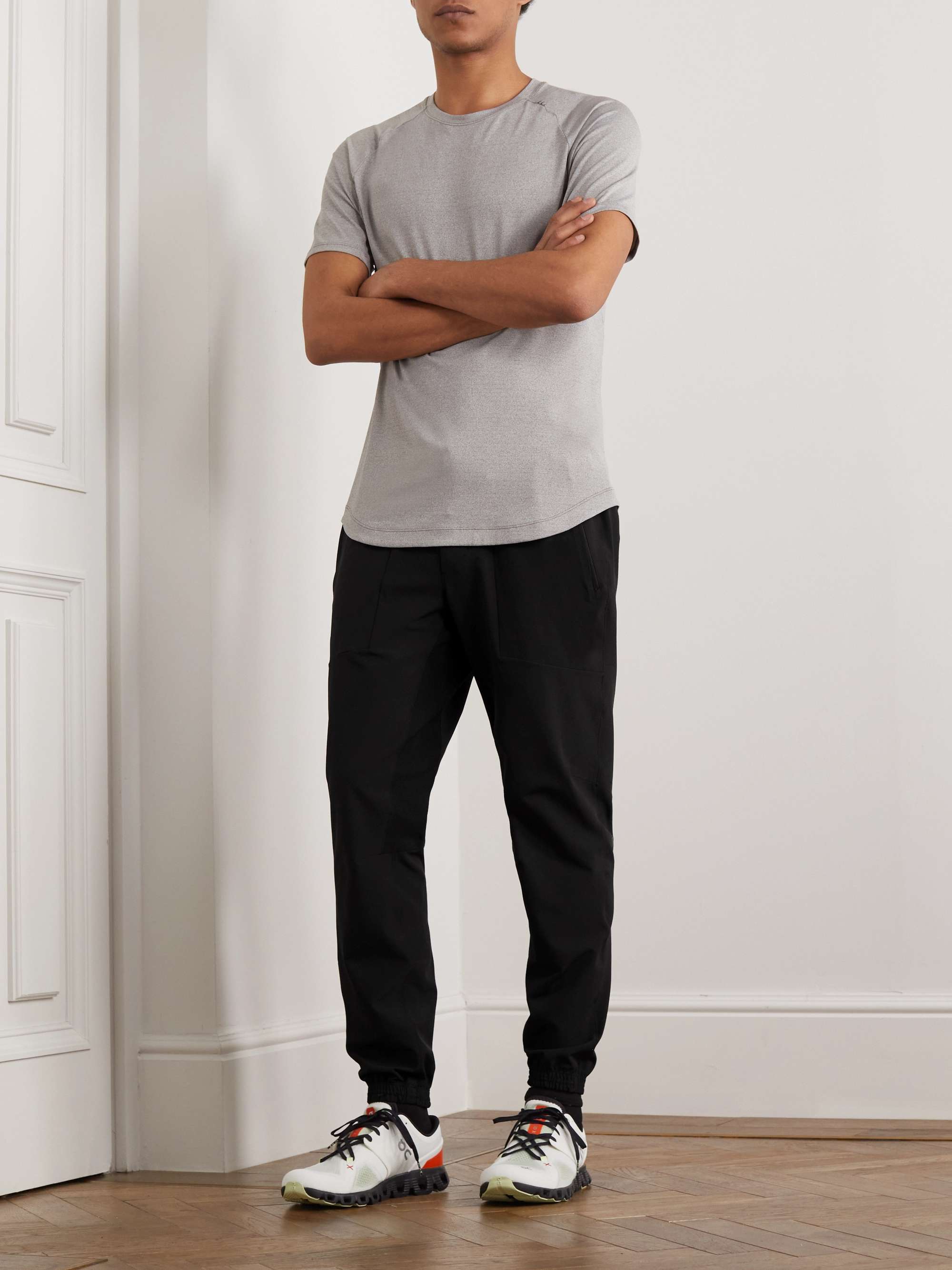 License to Train Slim-Fit Tapered Stretch Recycled-Shell Track Pants