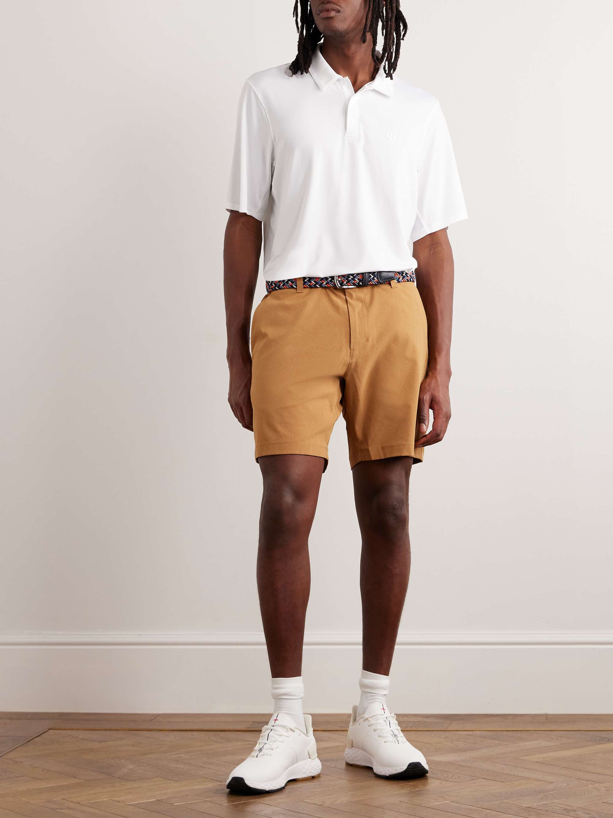 LULULEMON Logo-Appliquéd Recycled-Jersey Golf Top
