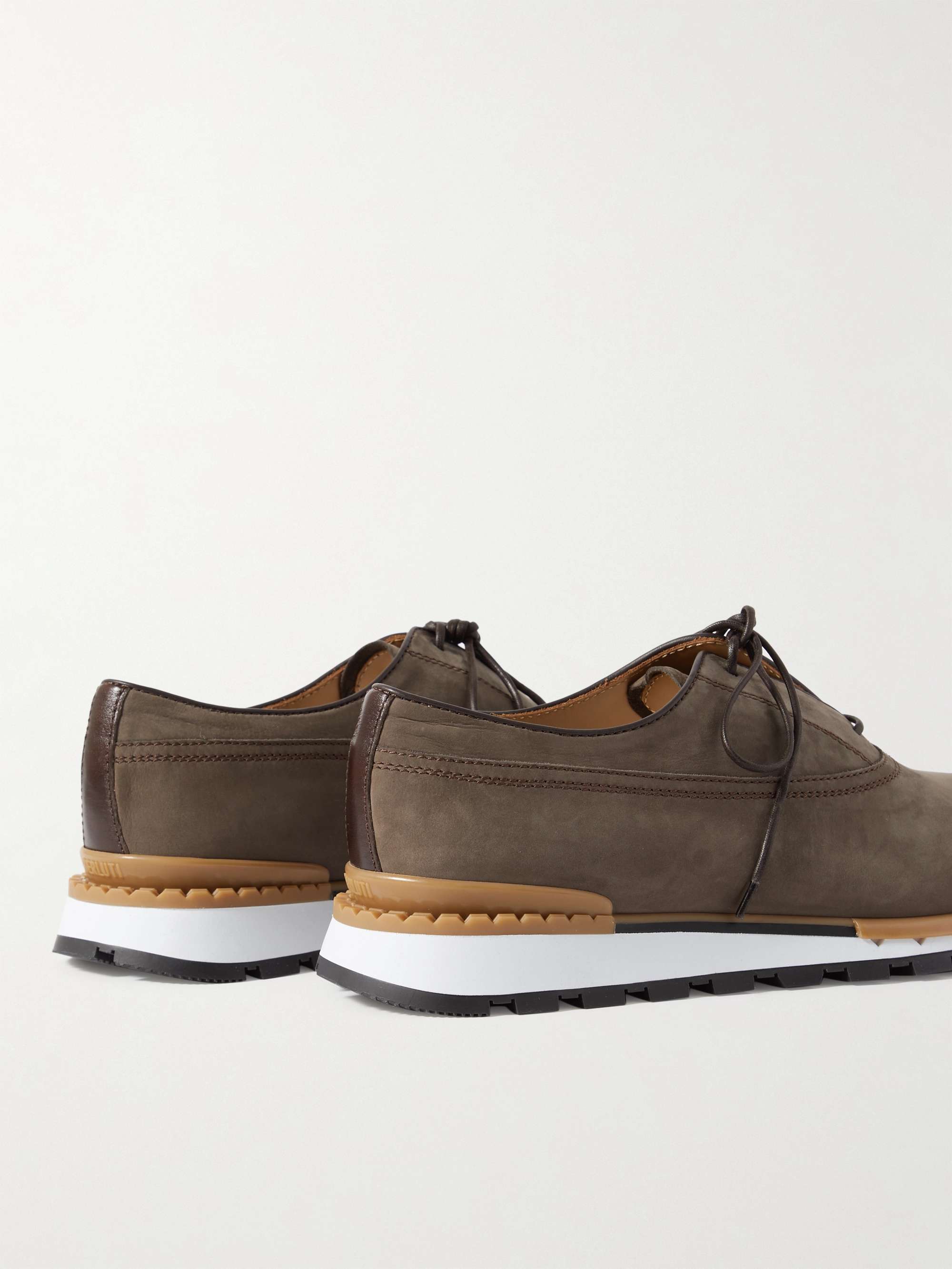 BERLUTI Fast Track Perforated Nubuck Sneakers for Men | MR PORTER