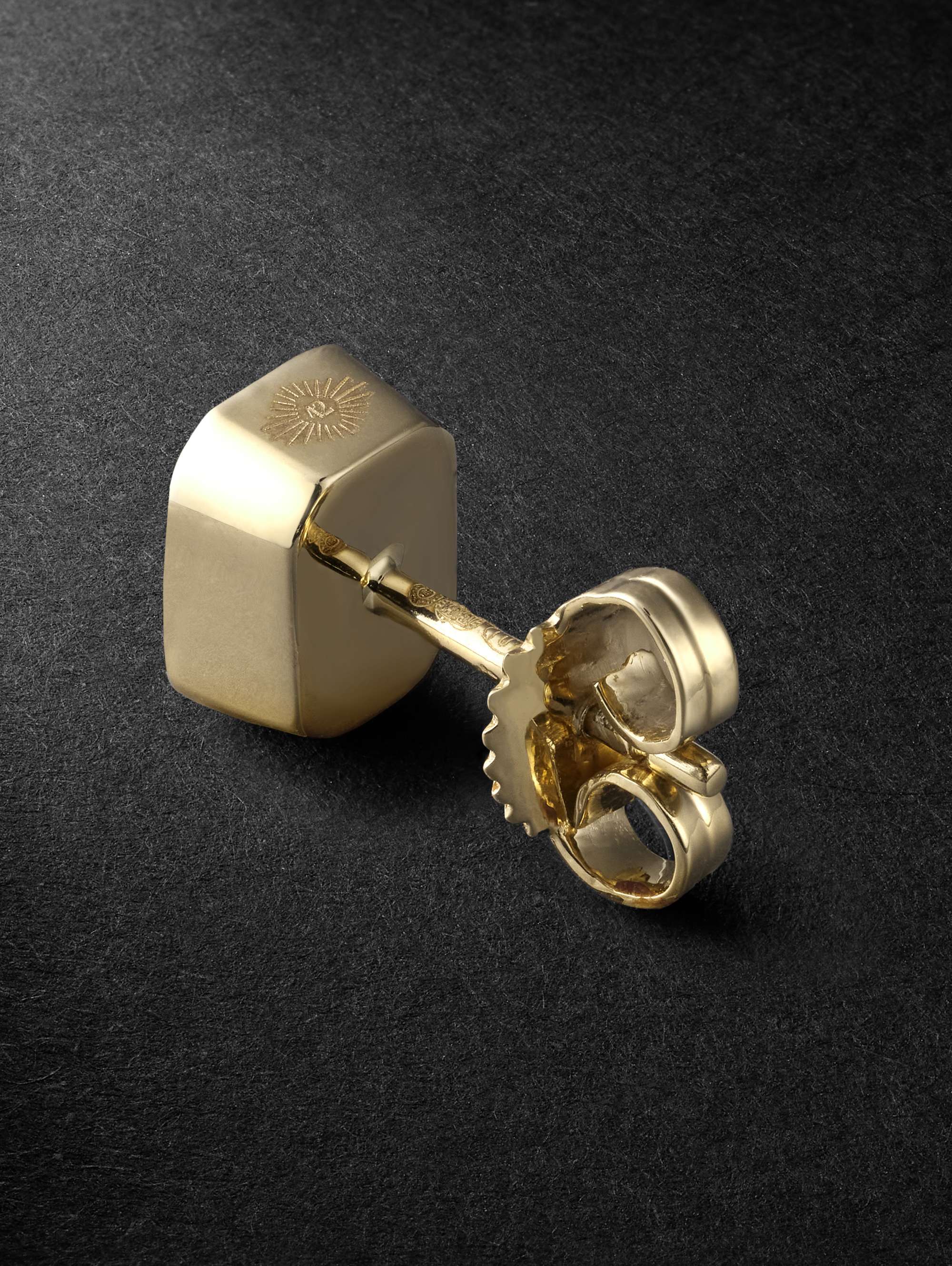 42 SUNS 14-Karat Gold Yellow Sapphire Earring