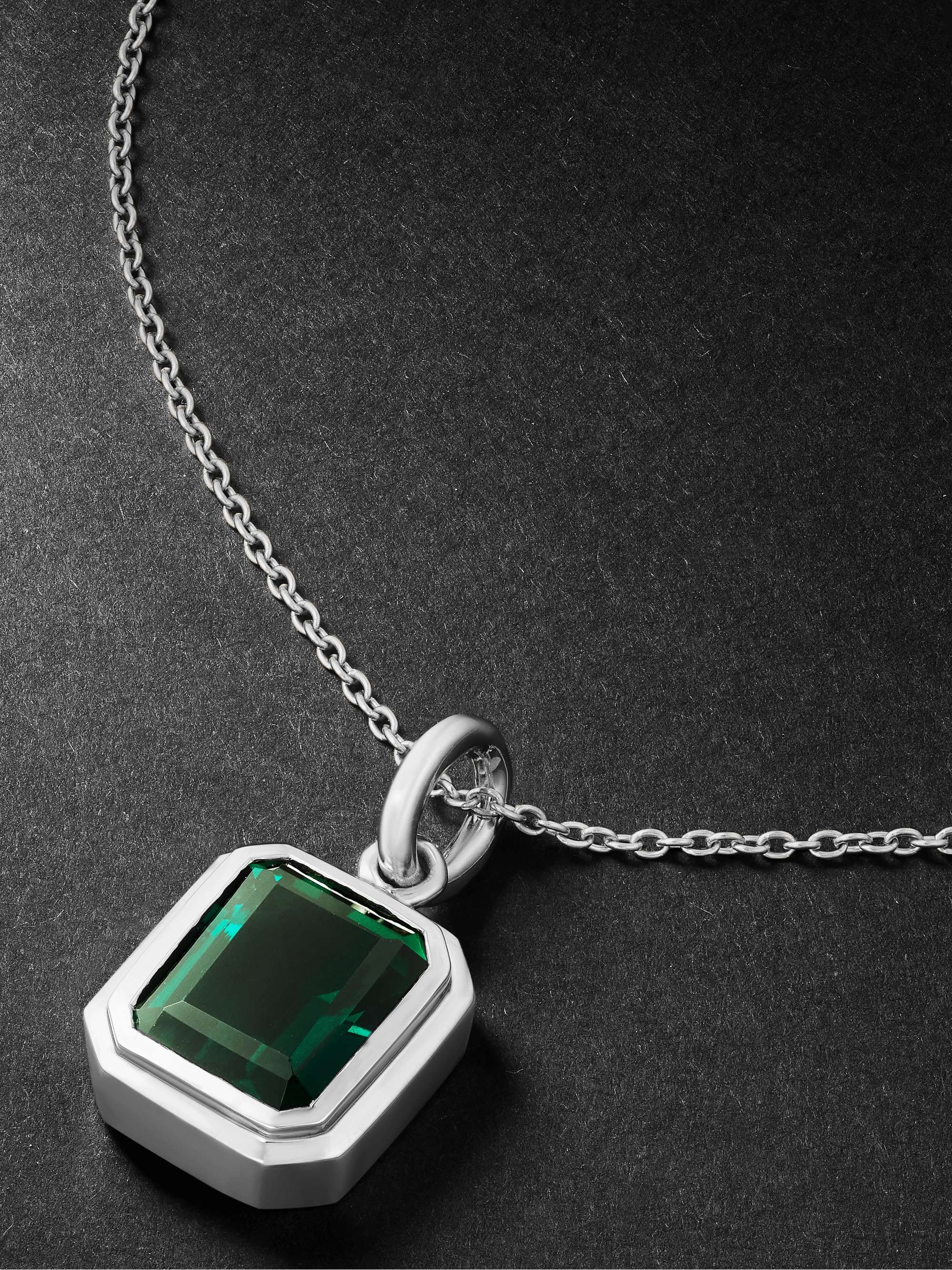 Emerald Solitaire Pendant | Pravins