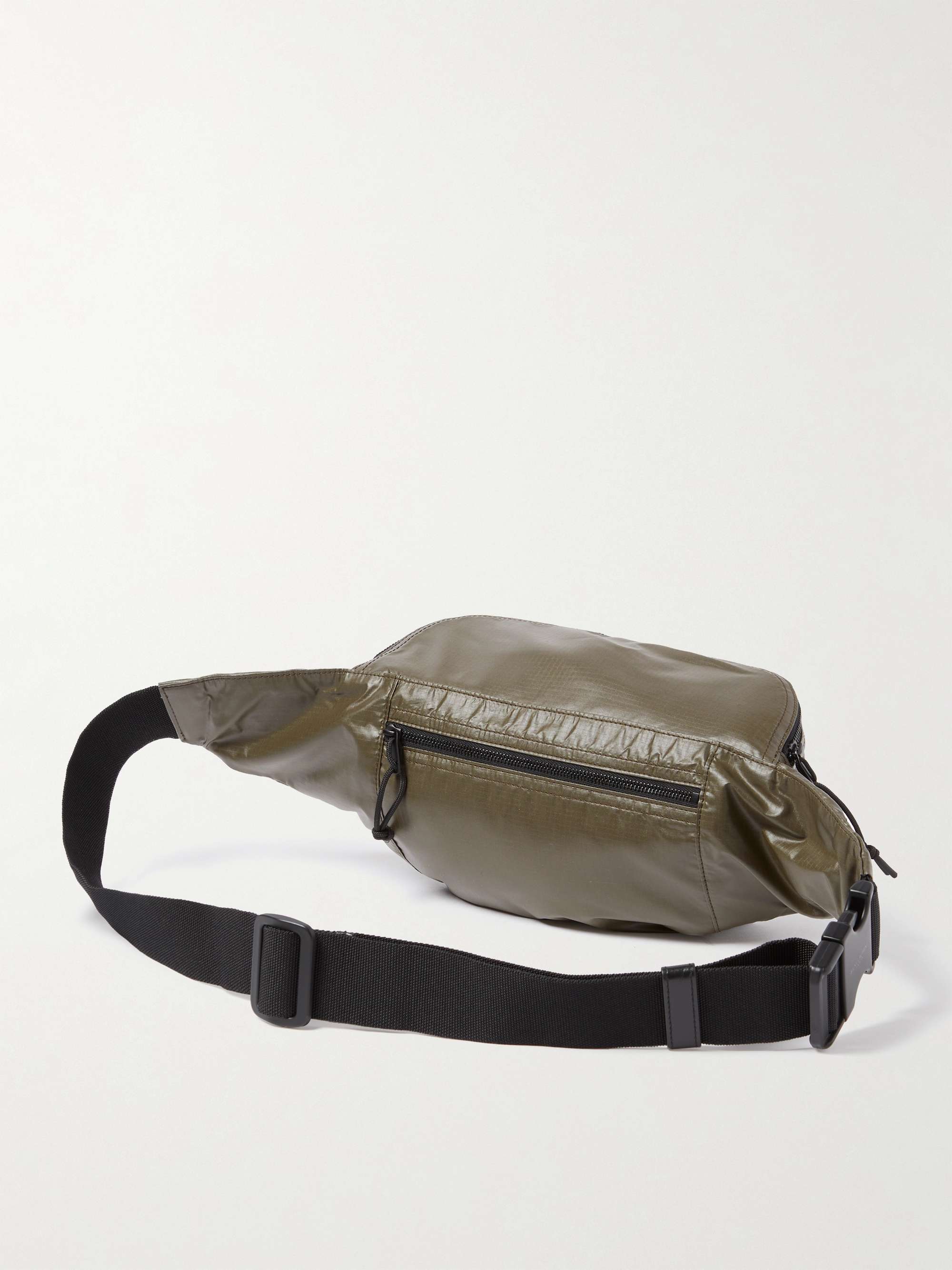 SAINT LAURENT Logo-Print Ripstop-Shell Belt Bag