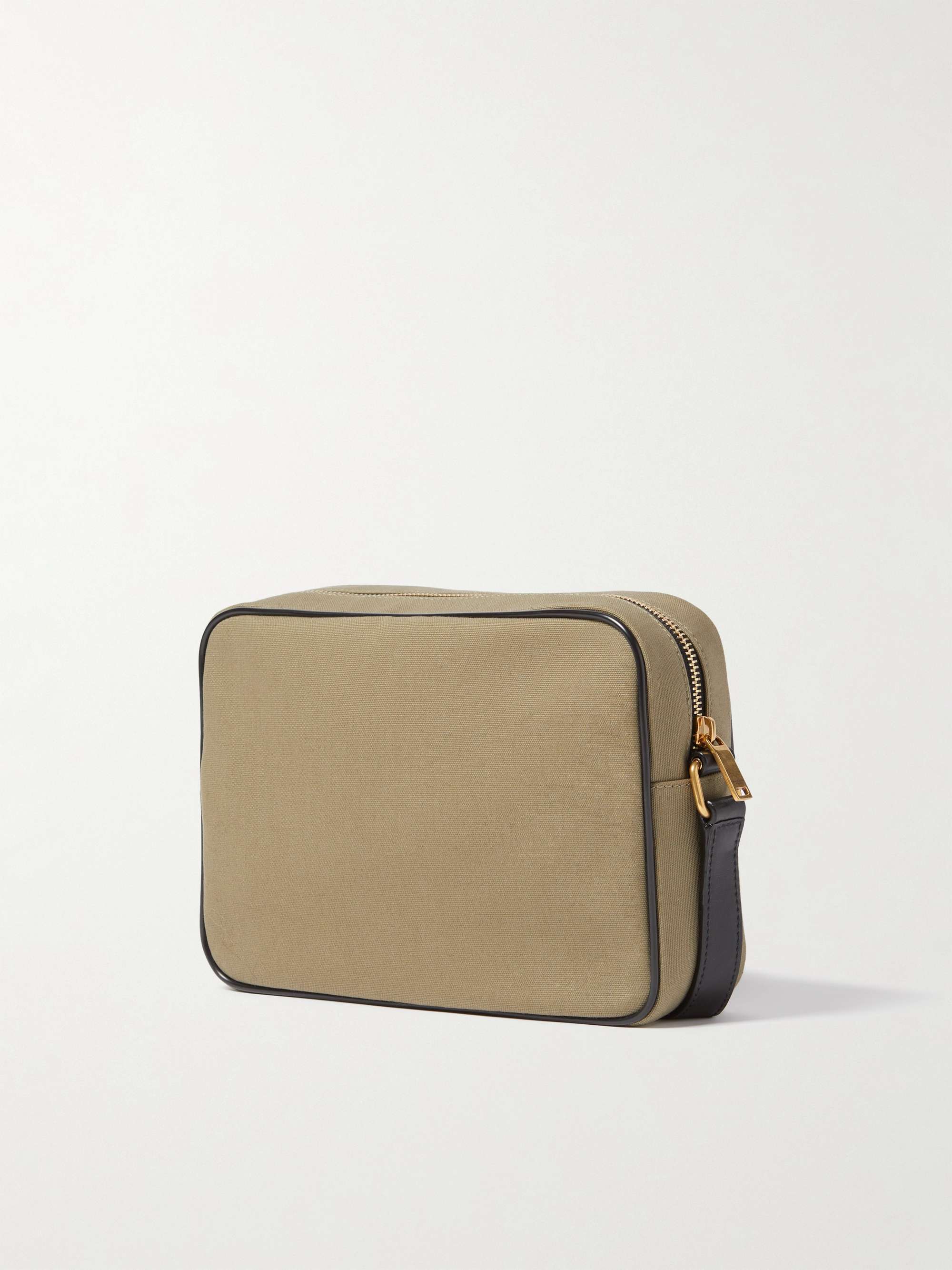 SAINT LAURENT Camp Leather-Trimmed ECONYL Messenger Bag