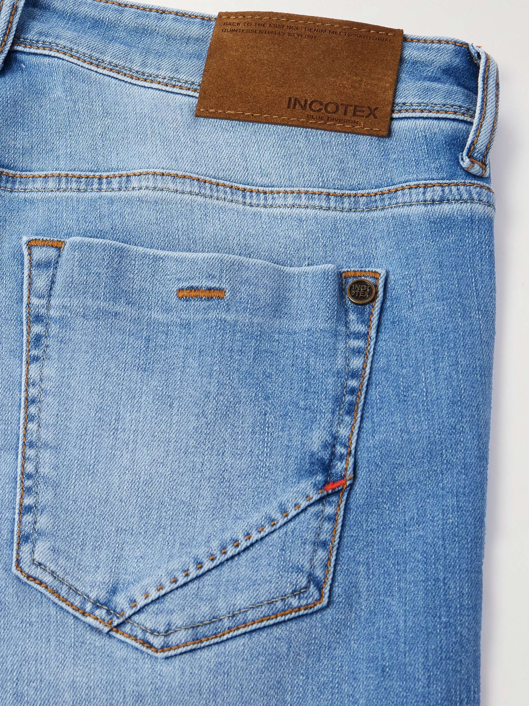 INCOTEX Slim-Fit Straight-Leg Jeans