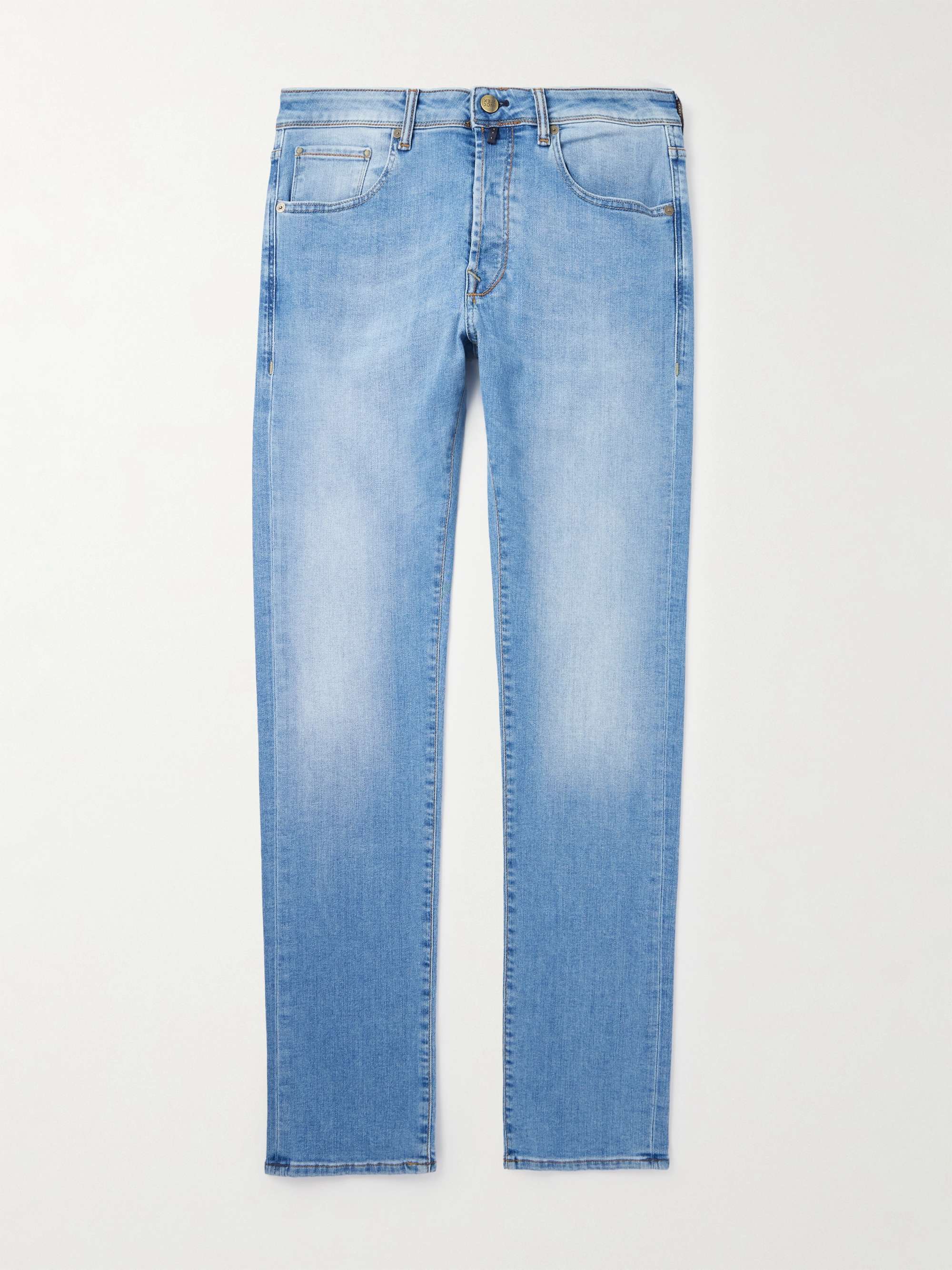 INCOTEX Slim-Fit Straight-Leg Jeans