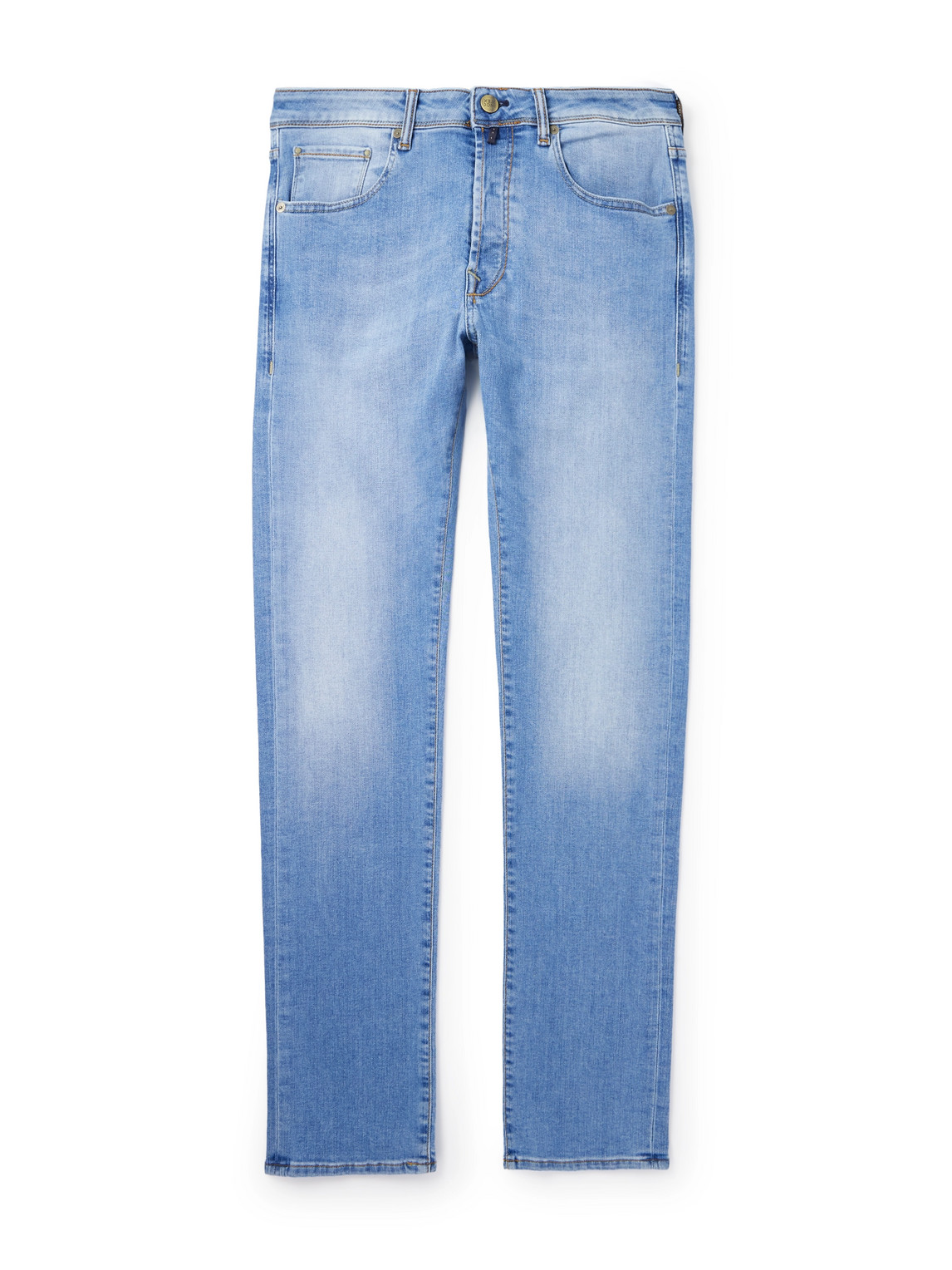 INCOTEX SLIM-FIT STRAIGHT-LEG JEANS