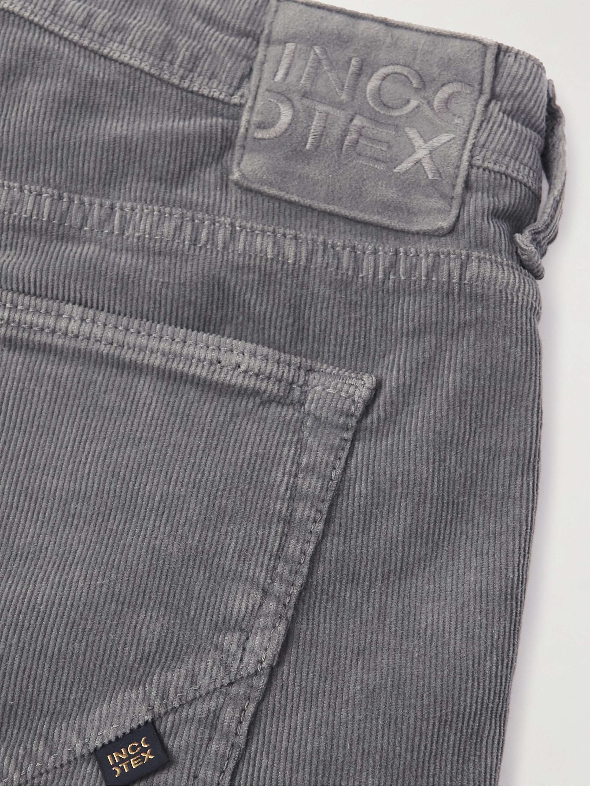 SLOWEAR Slim-Fit Stretch-Cotton Corduroy Trousers