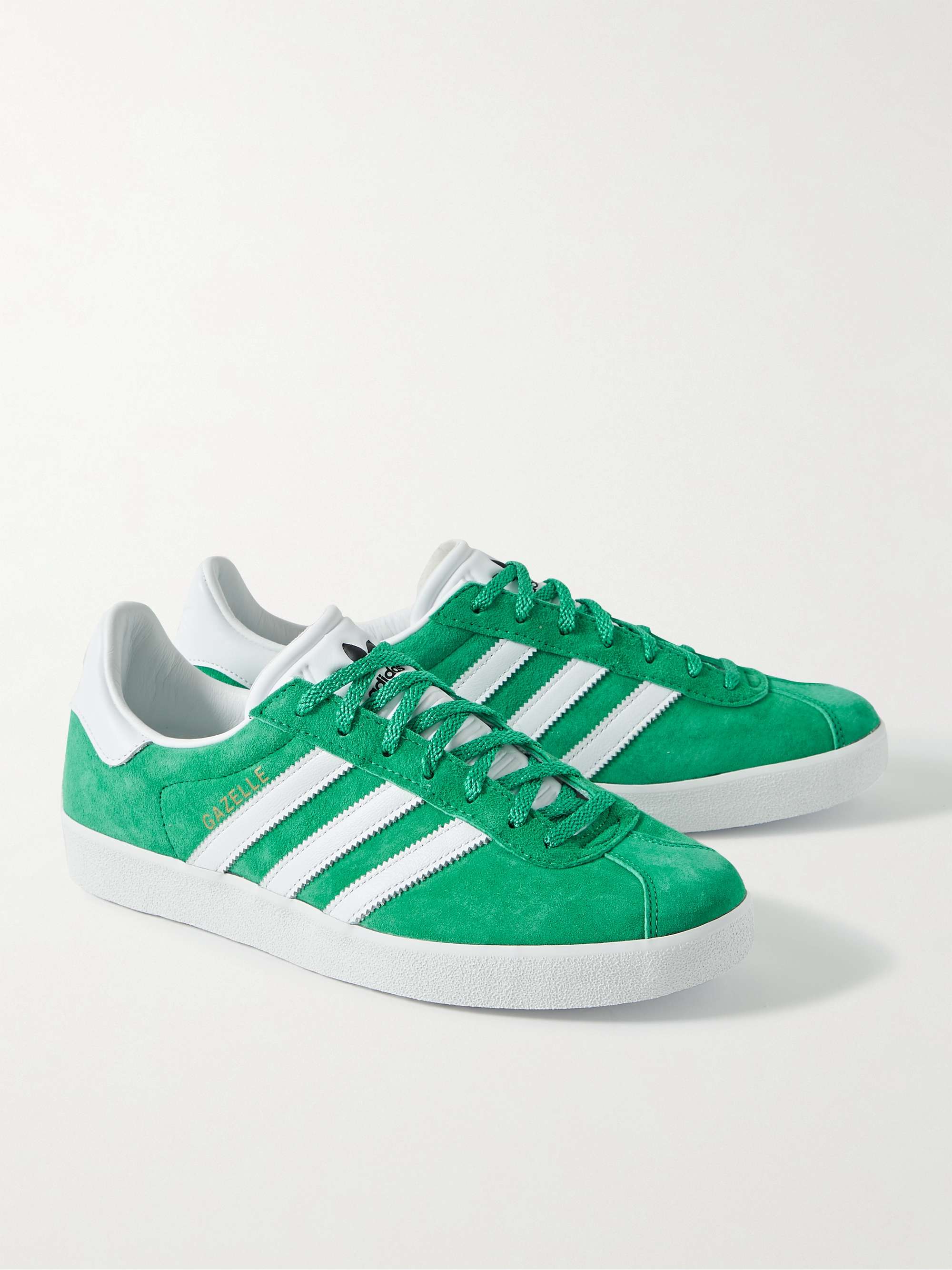 ADIDAS ORIGINALS Gazelle 85 Leather-Trimmed Suede Sneakers