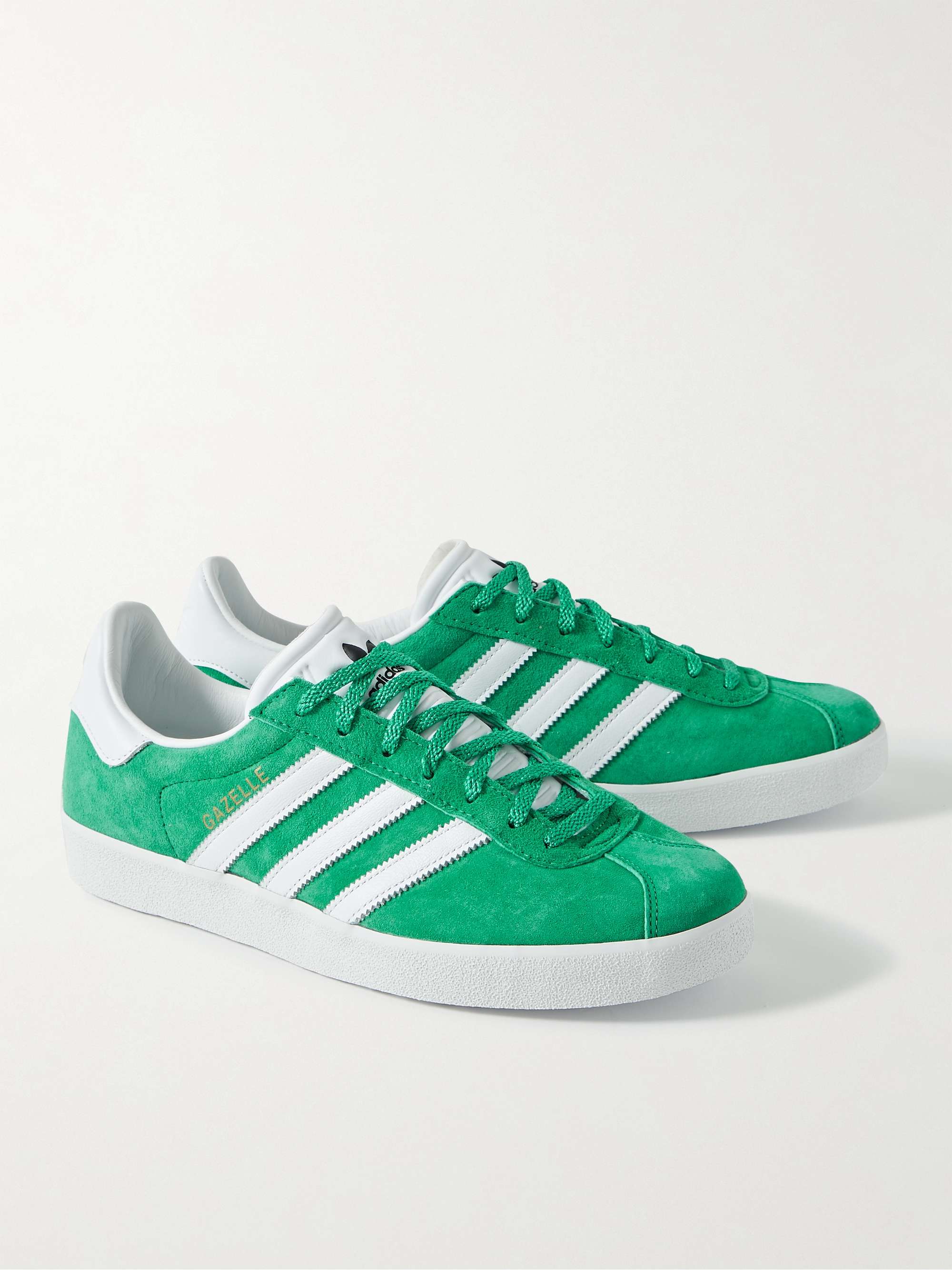 ADIDAS ORIGINALS Gazelle 85 Leather-Trimmed Suede Sneakers | MR PORTER