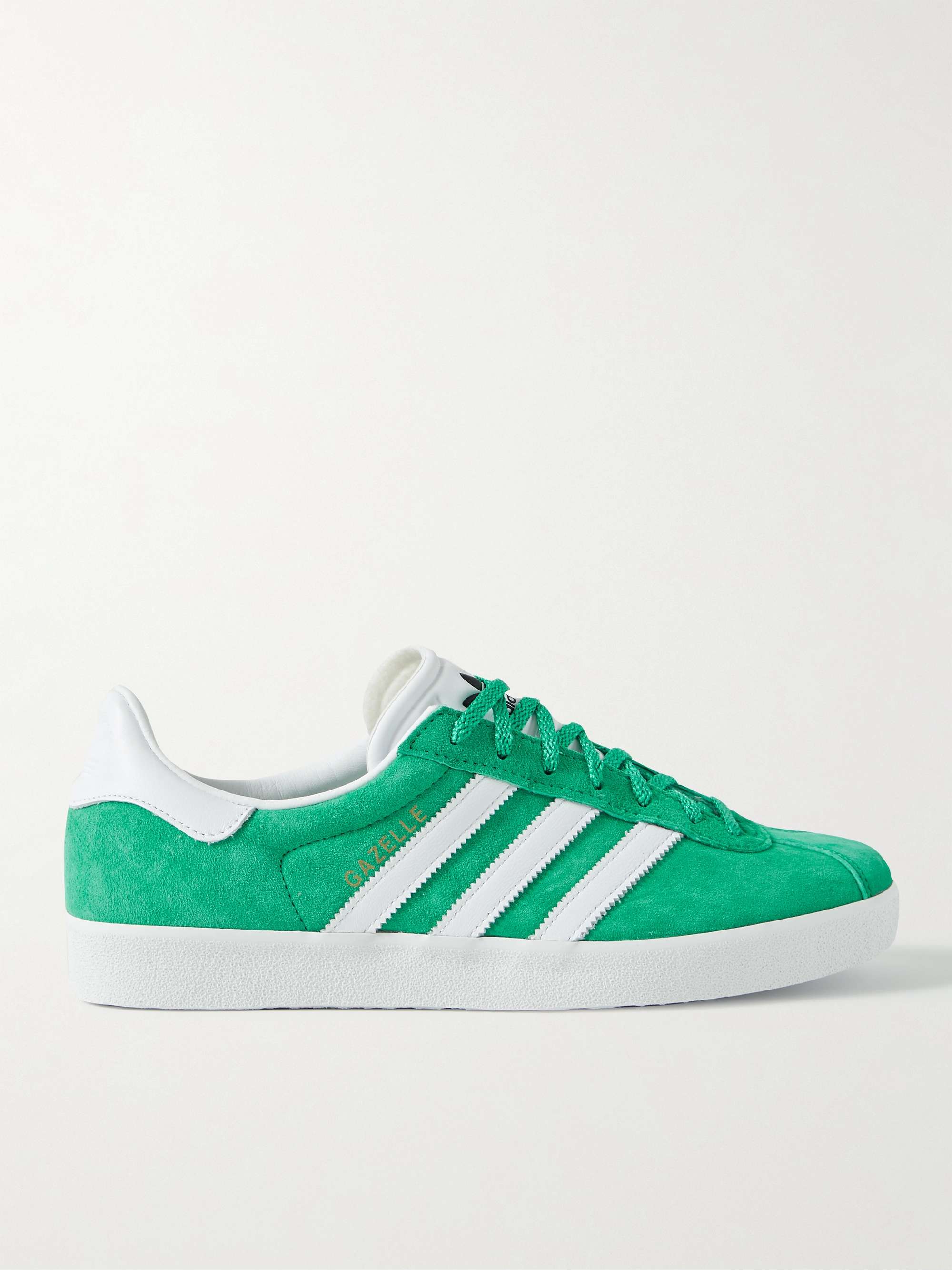 ADIDAS ORIGINALS Gazelle 85 Leather-Trimmed Suede Sneakers