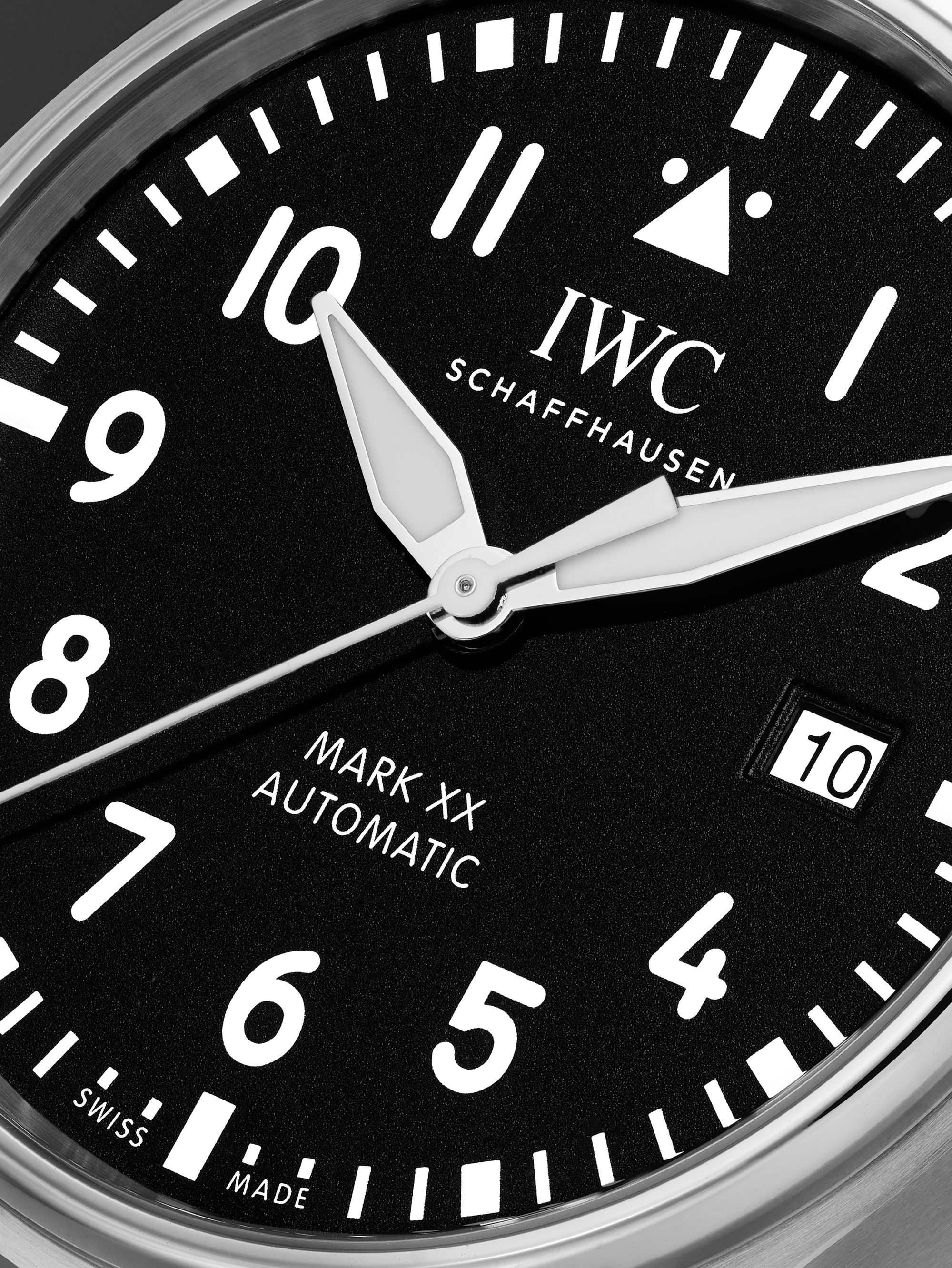 IWC SCHAFFHAUSEN Pilot's Mark XX Automatic 40mm Stainless Steel and Leather Watch, Ref. No. IWIW328201