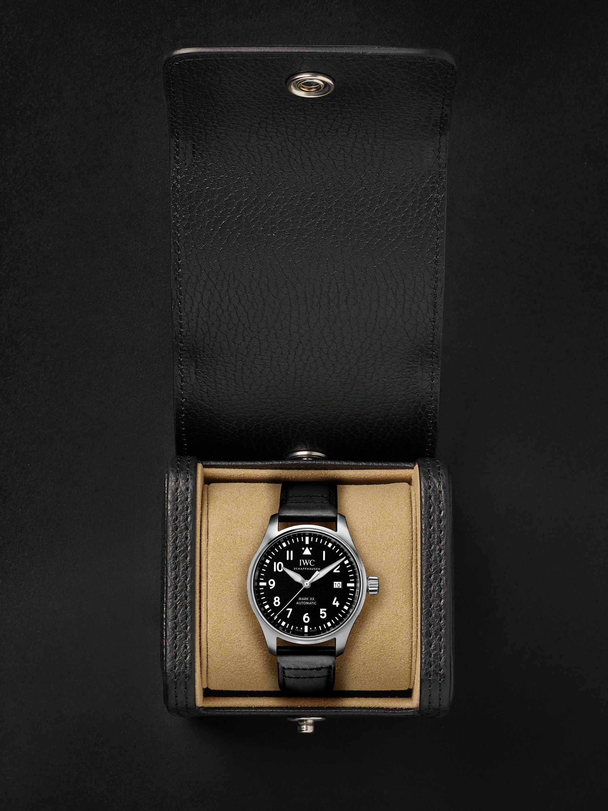 IWC SCHAFFHAUSEN Pilot's Mark XX Automatic 40mm Stainless Steel and Leather Watch, Ref. No. IWIW328201