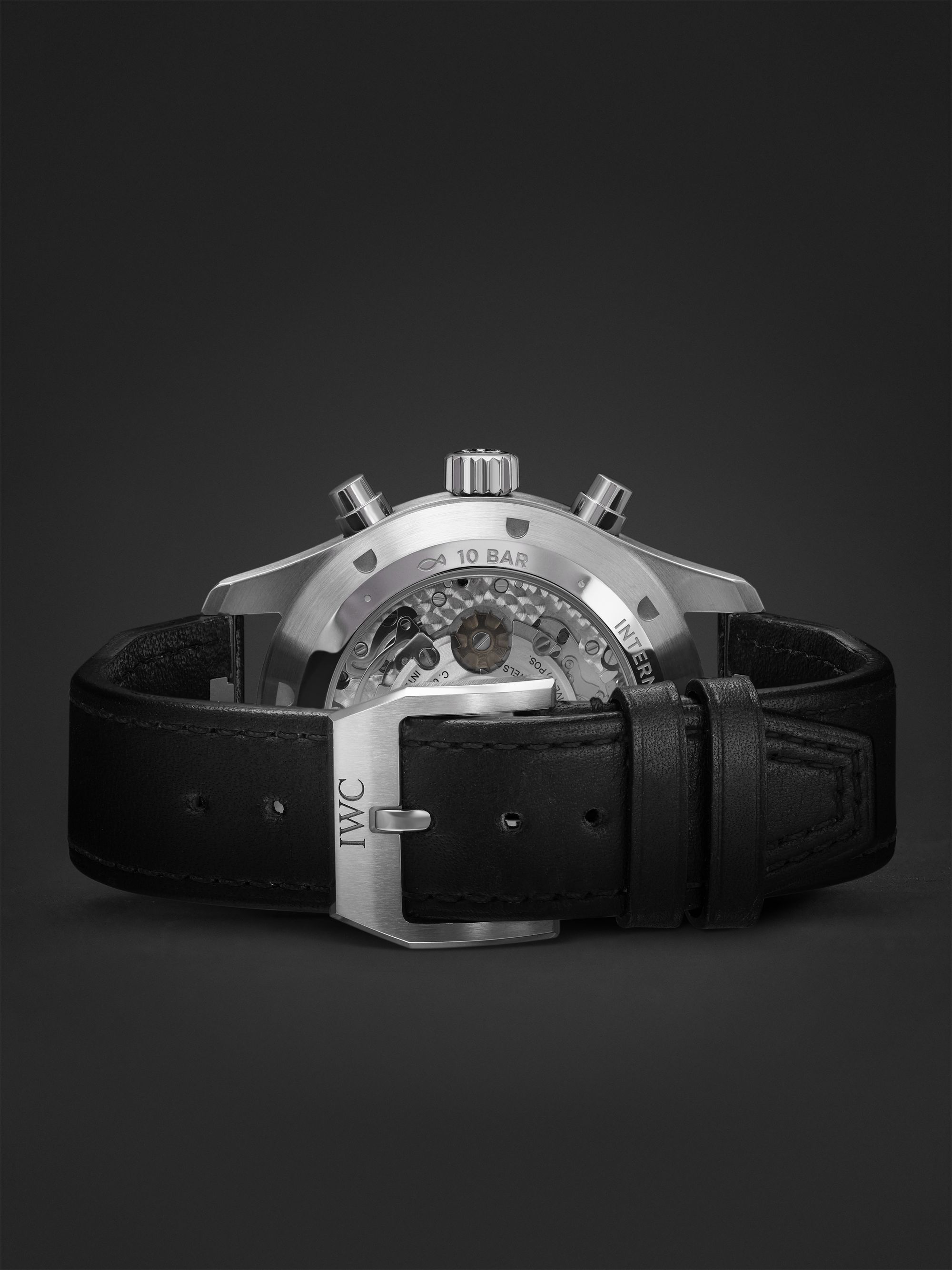 IWC SCHAFFHAUSEN Pilot's Automatic Chronograph 43mm Stainless Steel and Leather Watch, Ref. No. IWIW378001