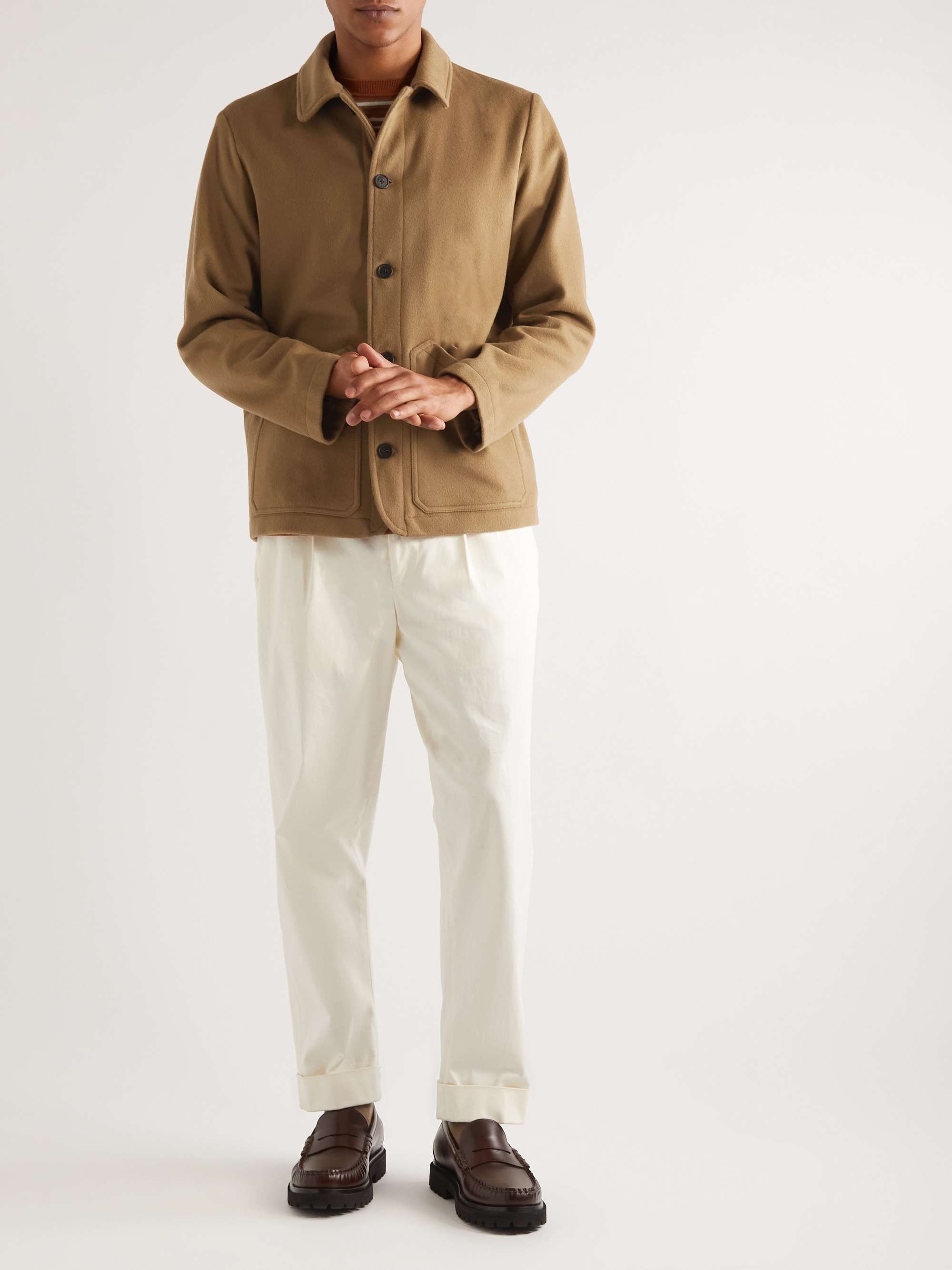 ALTEA Cashmere and Wool-Blend Chore Jacket