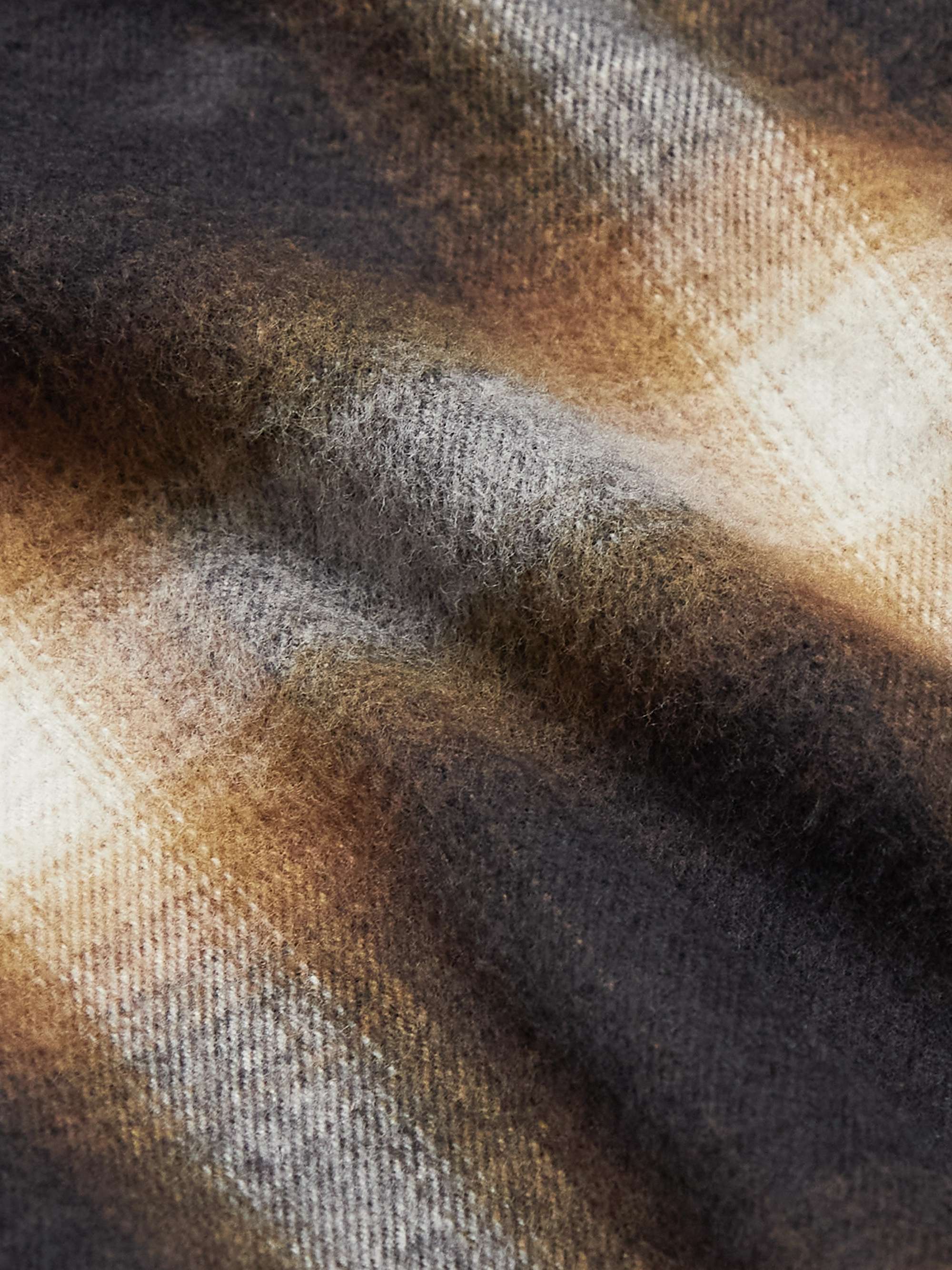 ALTEA Foster Checked Cotton-Flannel Shirt