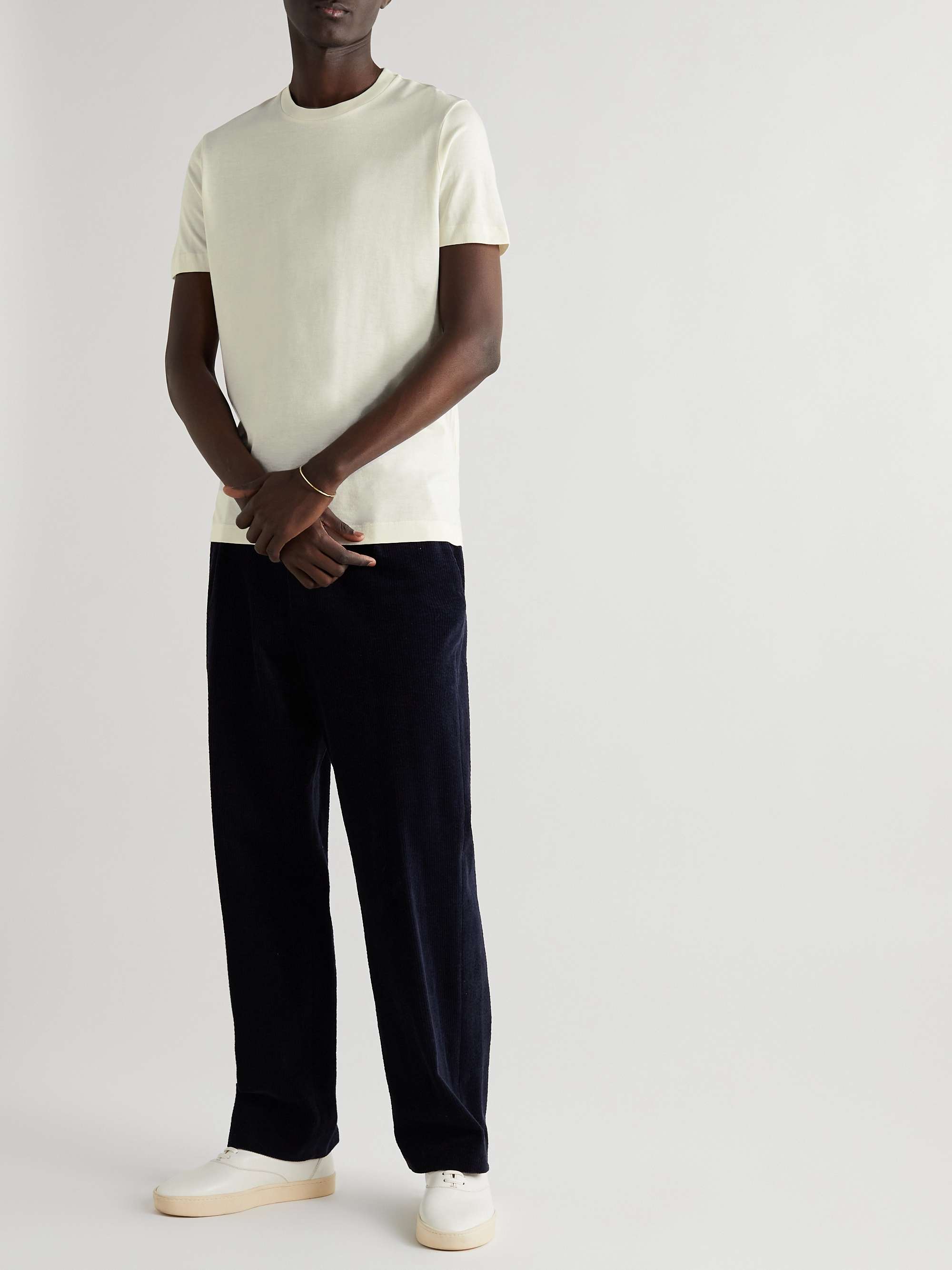 ALTEA Lewis Cotton and Cashmere-Blend Jersey T-Shirt for Men | MR PORTER