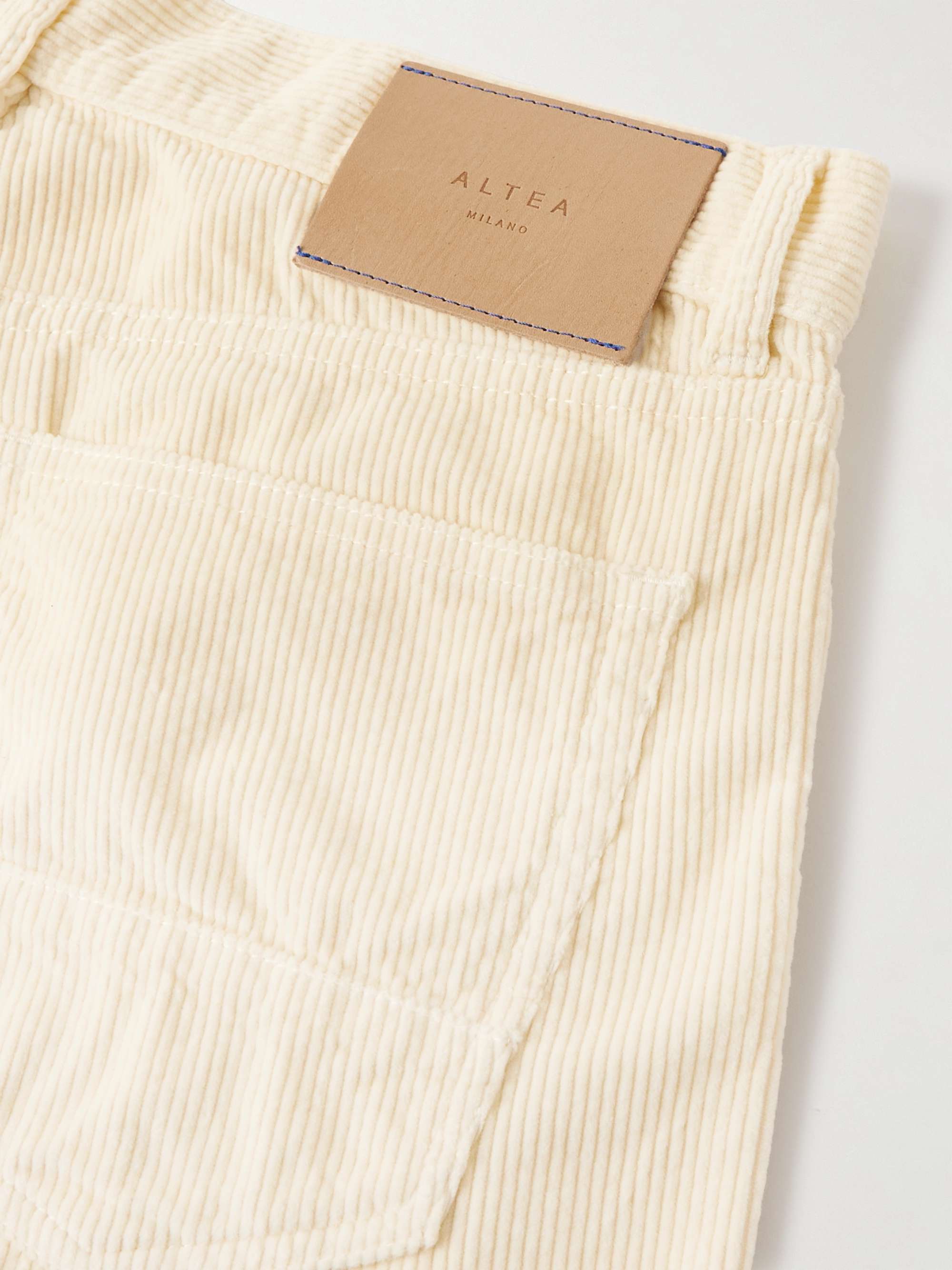 ALTEA Perth Straight-Leg Garment-Dyed Cotton-Corduroy Trousers