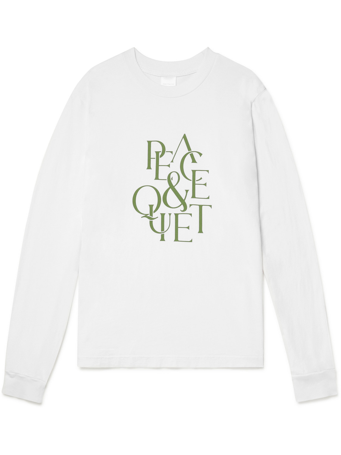 MUSEUM OF PEACE AND QUIET LOGO-PRINT COTTON-JERSEY T-SHIRT