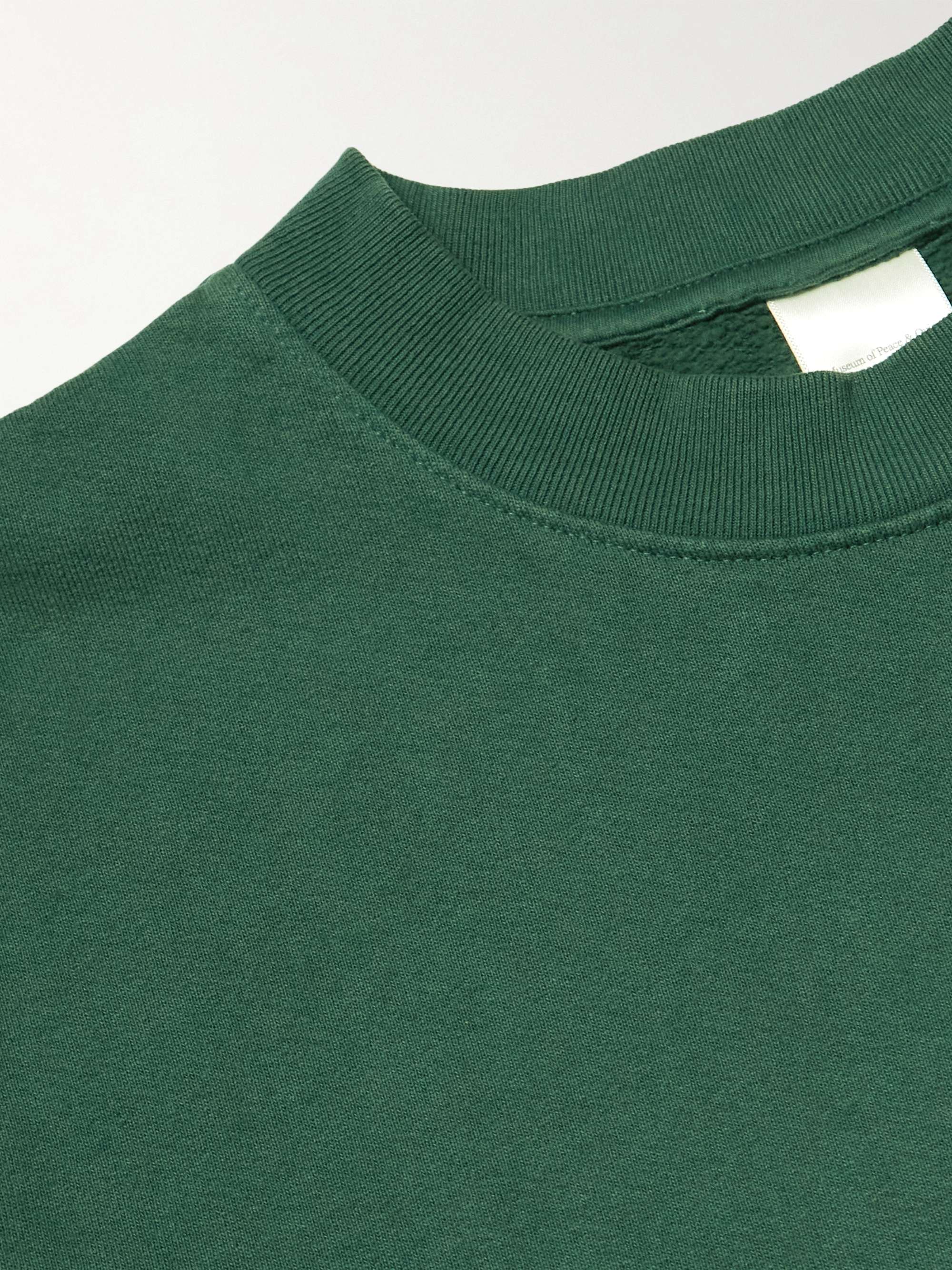 MUSEUM OF PEACE & QUIET Logo-Print Cotton-Jersey Sweatshirt