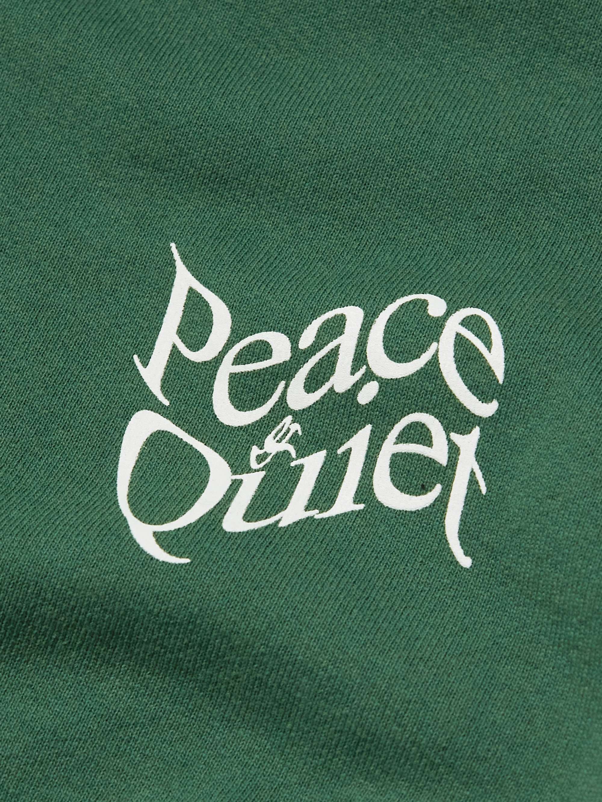 MUSEUM OF PEACE & QUIET Logo-Print Cotton-Jersey Sweatshirt