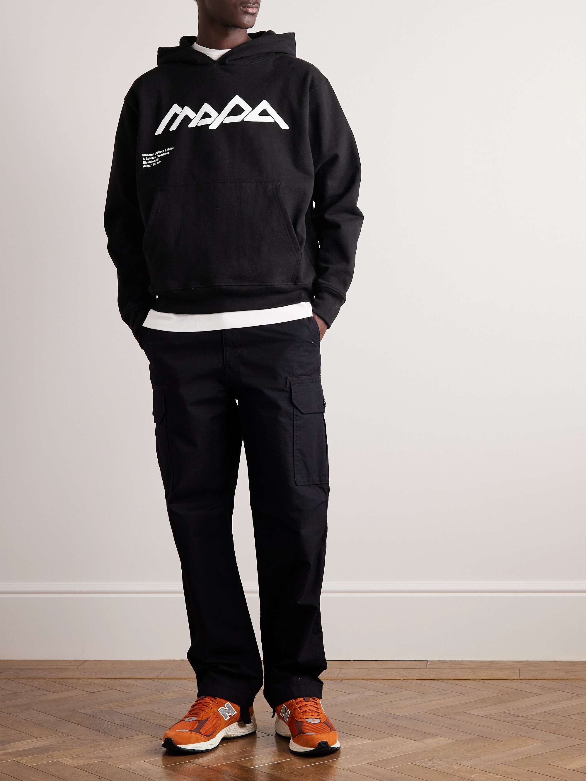 MUSEUM OF PEACE & QUIET Peaks Printed Cotton-Jersey Hoodie | MR PORTER