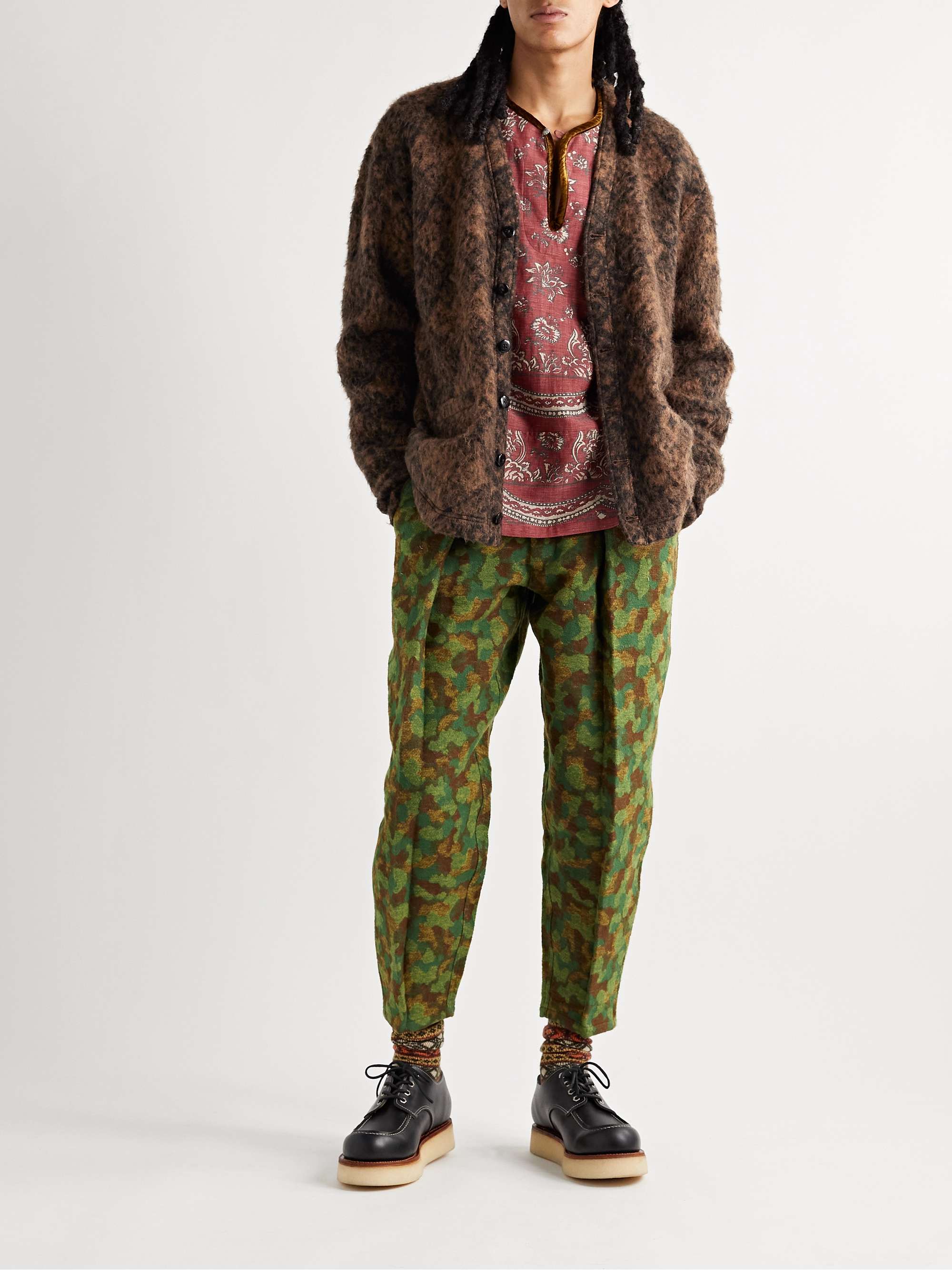 MONITALY + Minami Shoten Brushed Knitted Cardigan