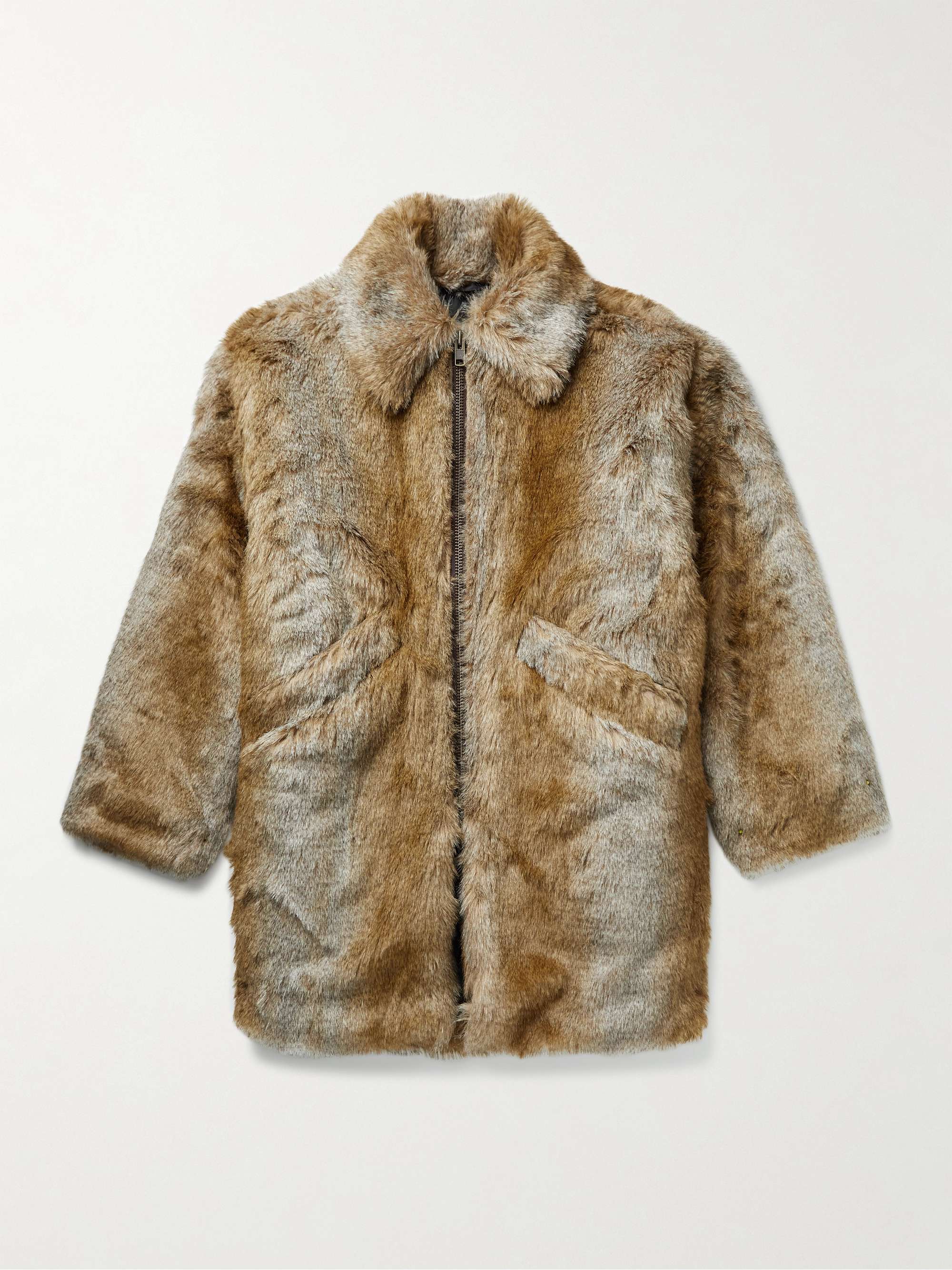 MONITALY Inuit Faux Fur Coat for Men | MR PORTER