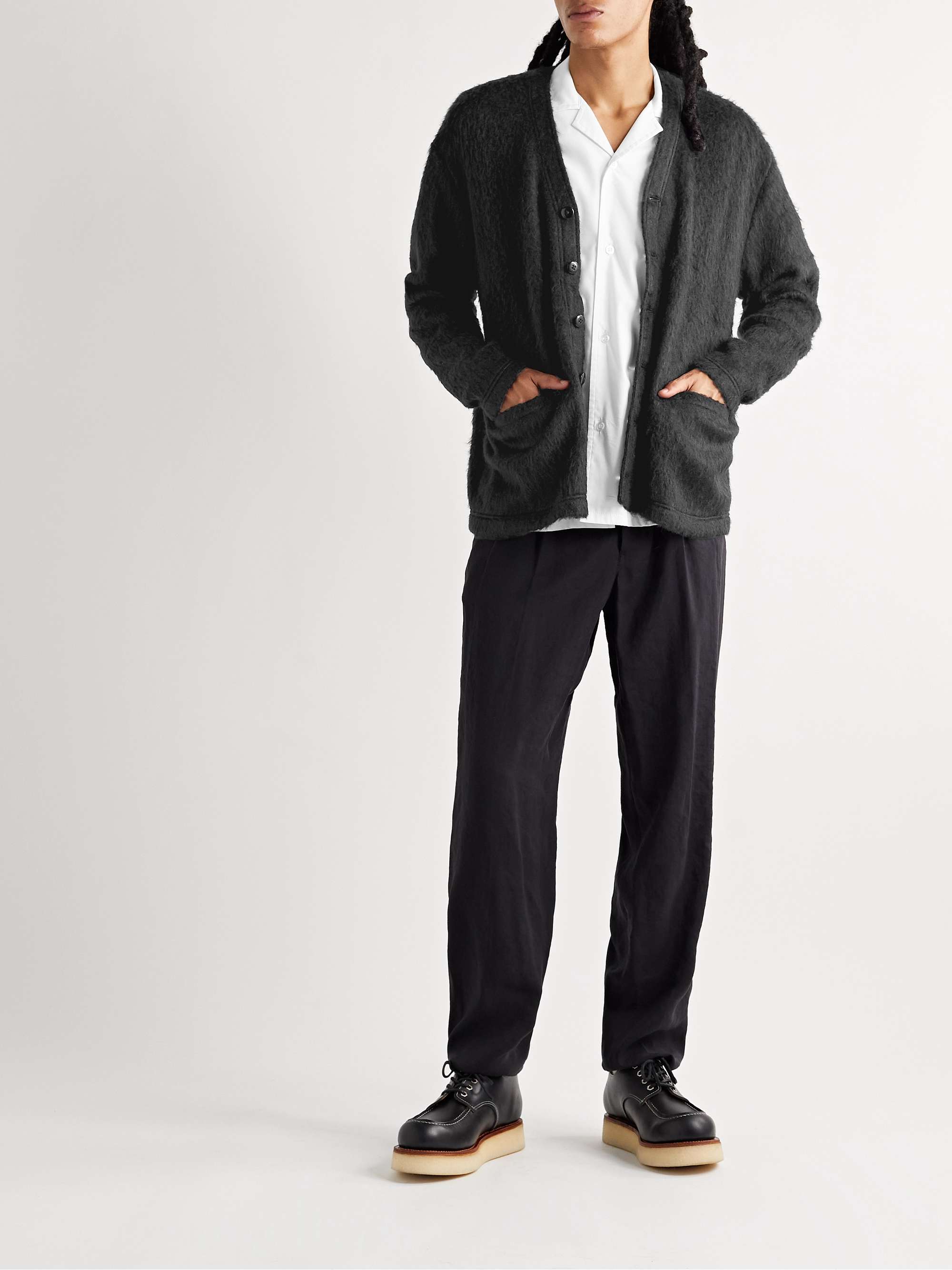 MONITALY + Minami Shoten Brushed Knitted Cardigan
