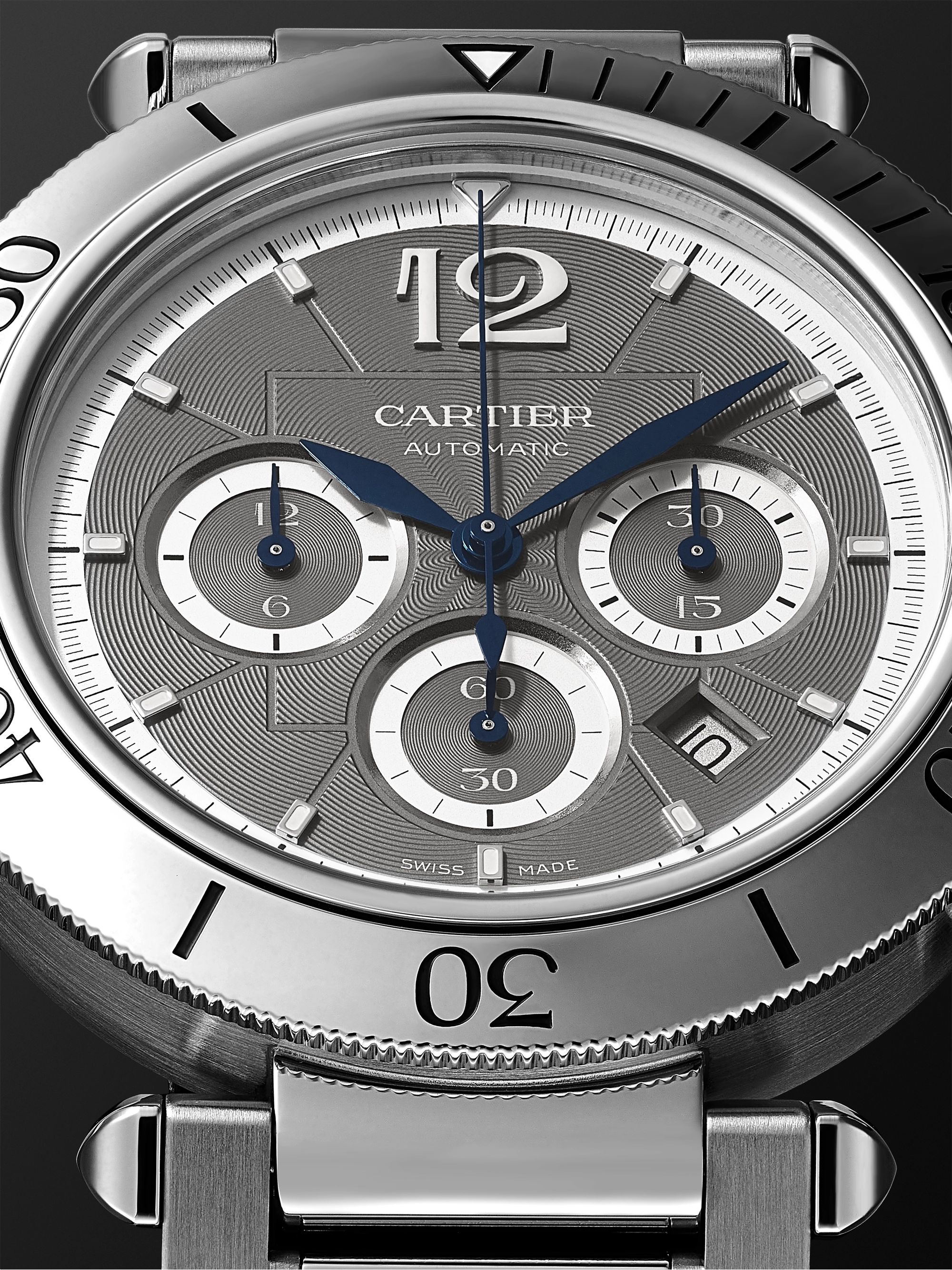 CARTIER Pasha de Cartier Automatic Chronograph 41mm Stainless Steel Watch, Ref. No. WSPA0027