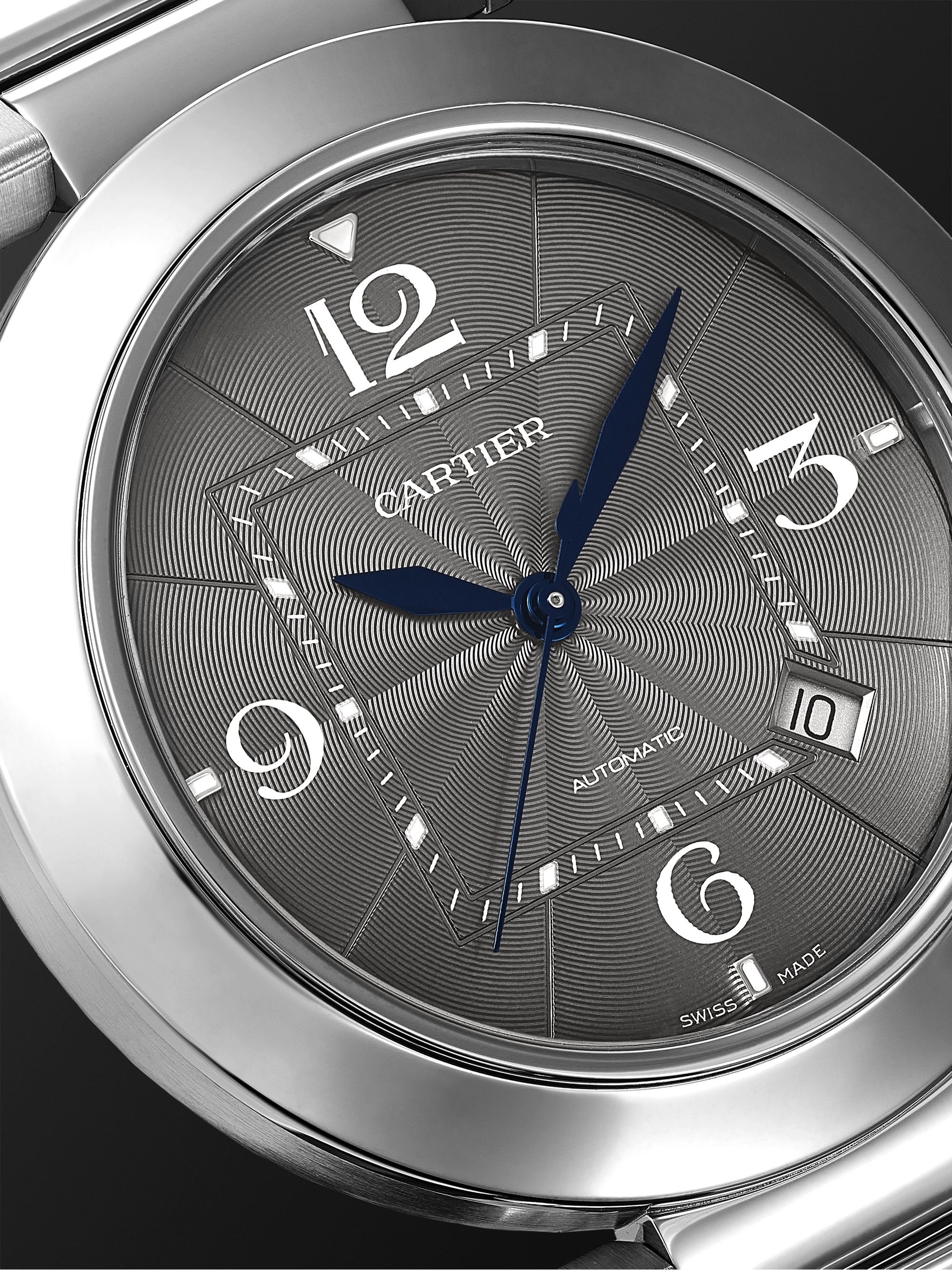 CARTIER Pasha de Cartier Automatic 41mm Stainless Steel and Alligator Watch, Ref. No. WSPA0026