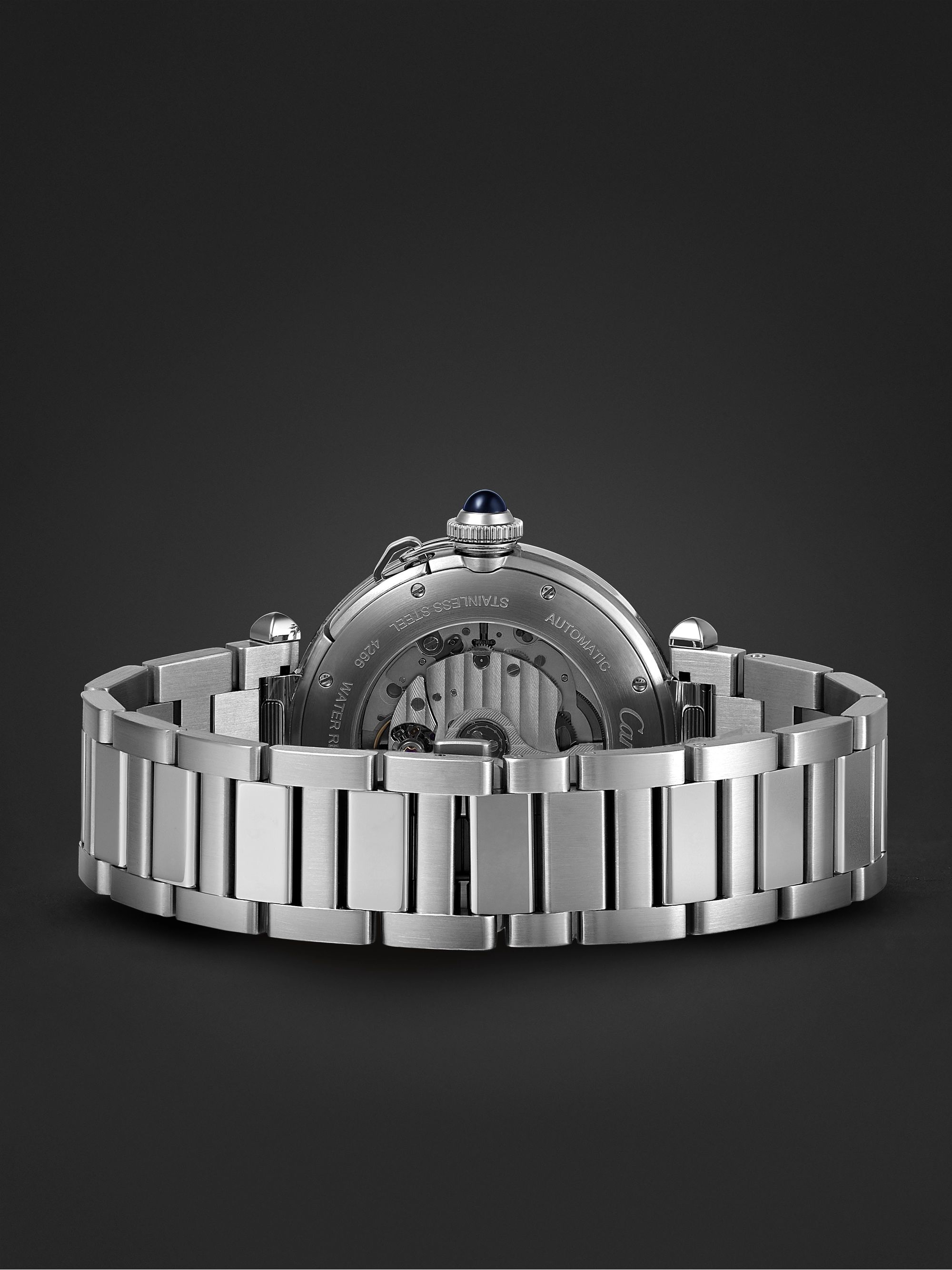 CARTIER Pasha de Cartier Automatic 41mm Stainless Steel and Alligator Watch, Ref. No. WSPA0026