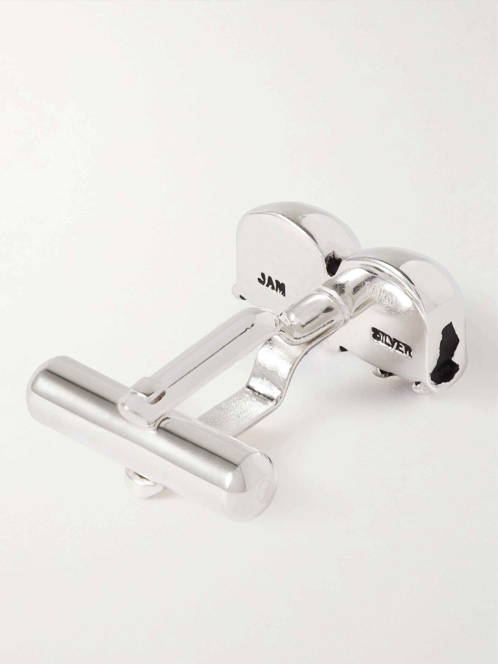 JAM HOMEMADE Skull Silver Cuff Links