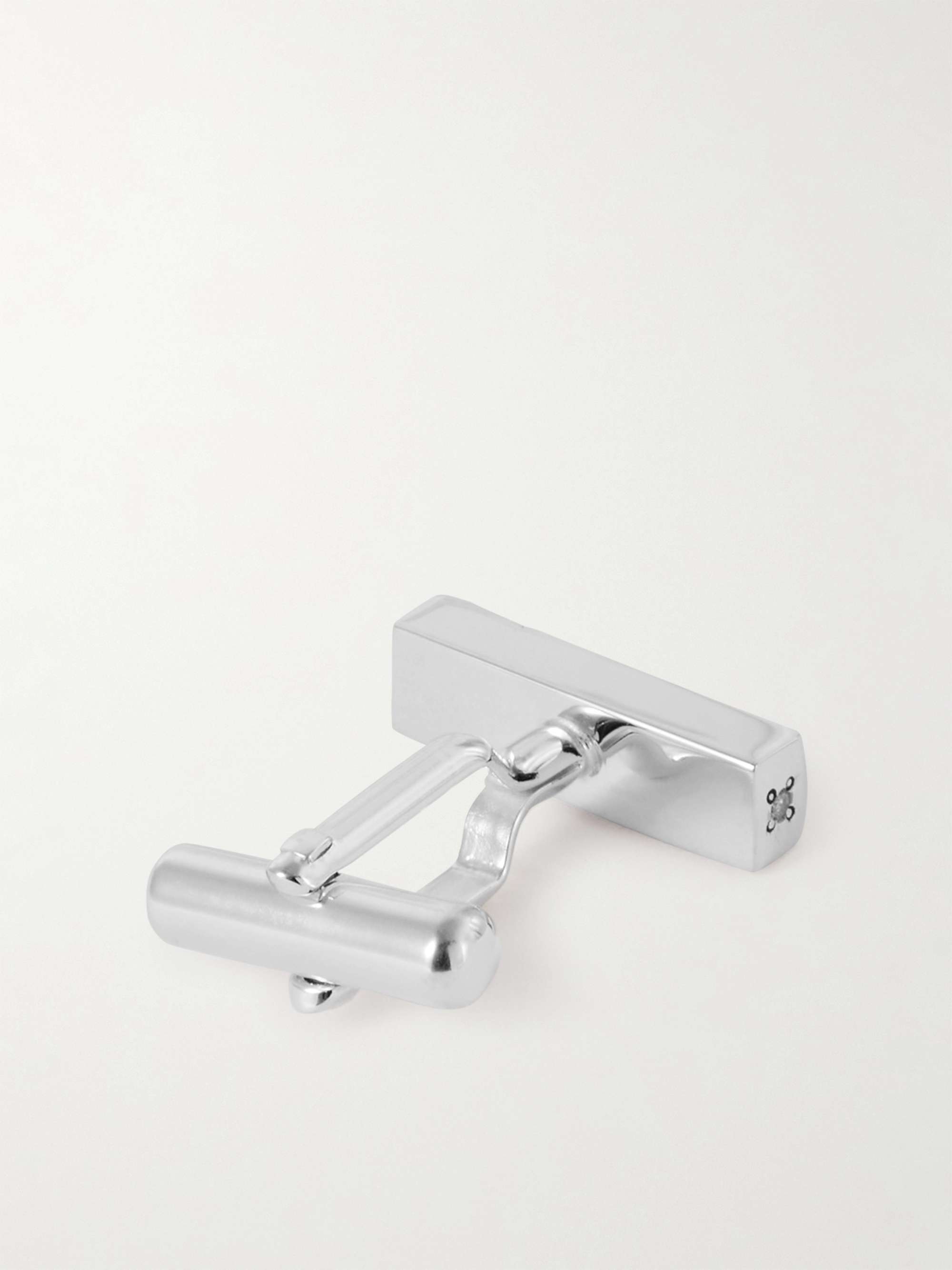 JAM HOMEMADE Silver and Gold-Plated Diamond Cufflinks