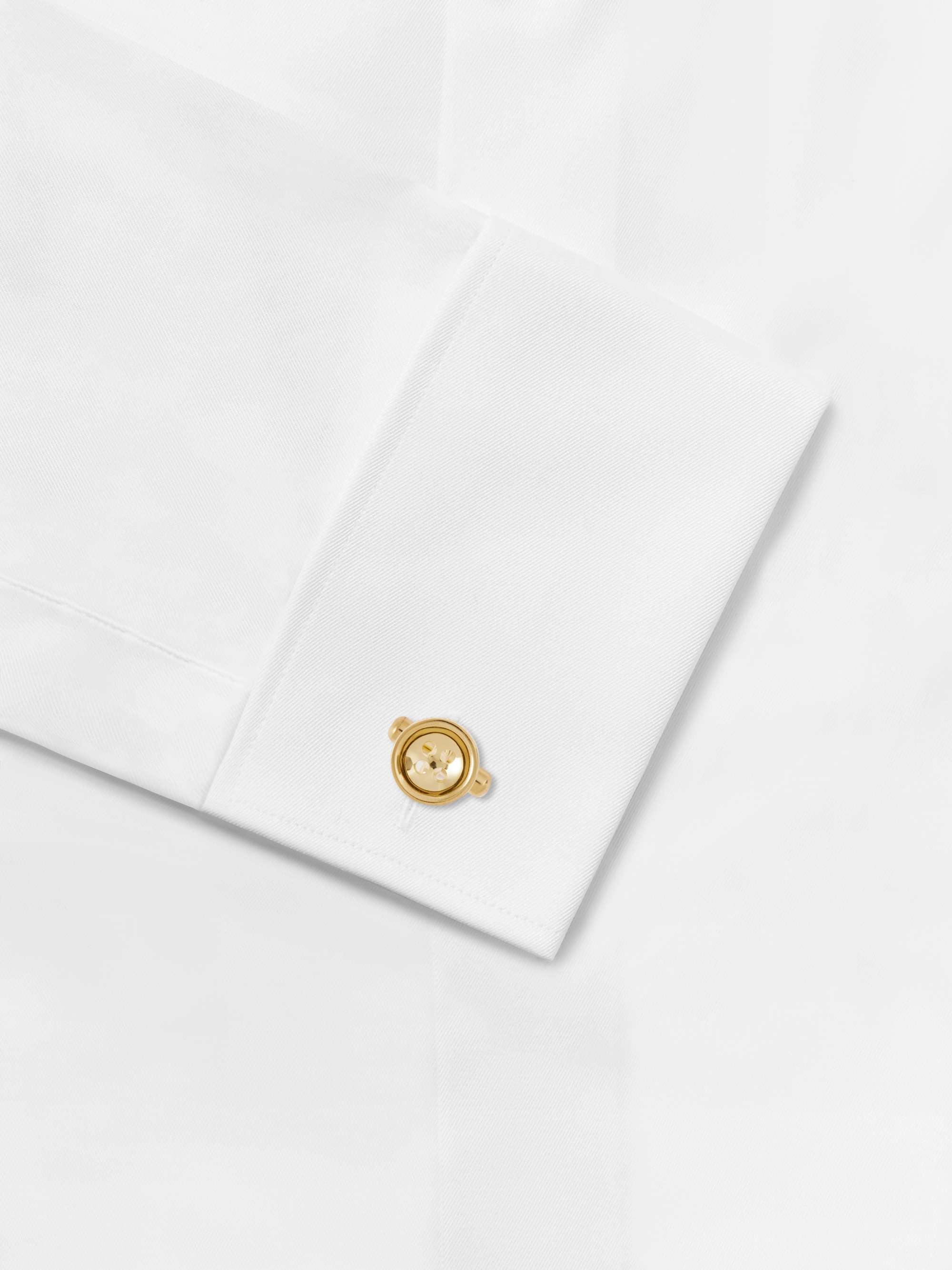 JAM HOMEMADE Silver and Gold-Plated Diamond Cufflinks
