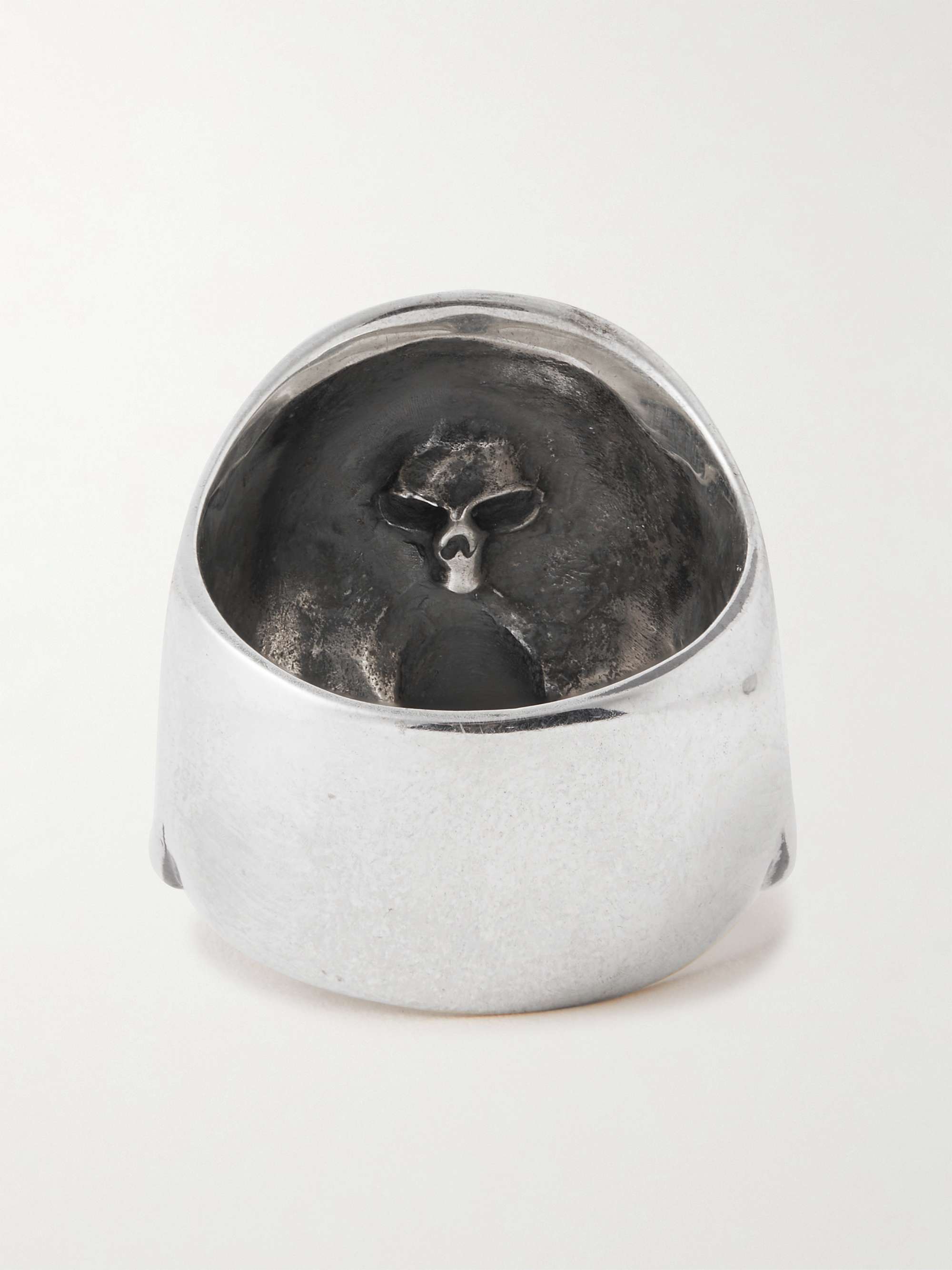 JAM HOMEMADE Revolution Skull Silver Diamond Ring