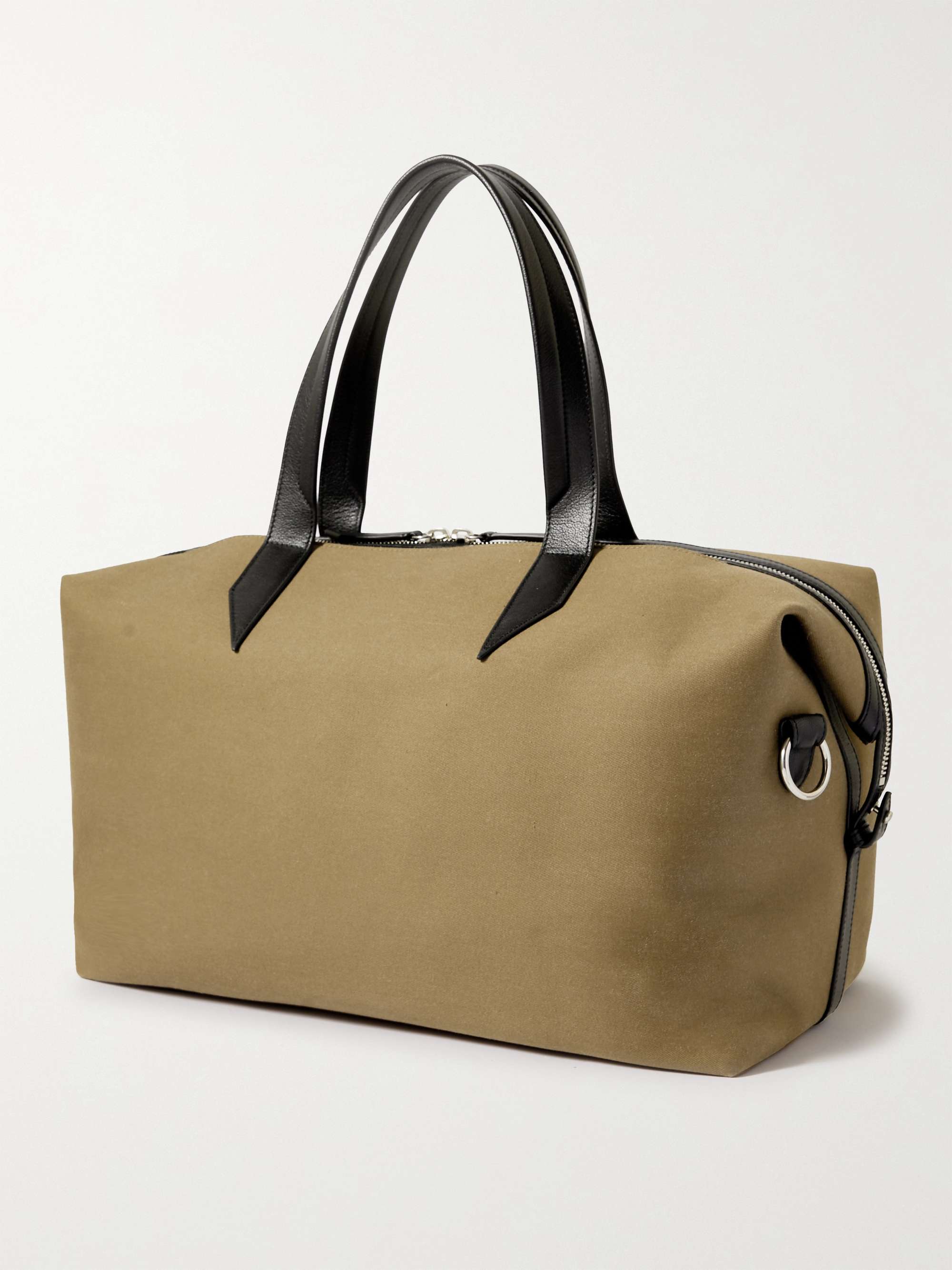 MÉTIER Nomad All Day Leather-Trimmed Twill Holdall