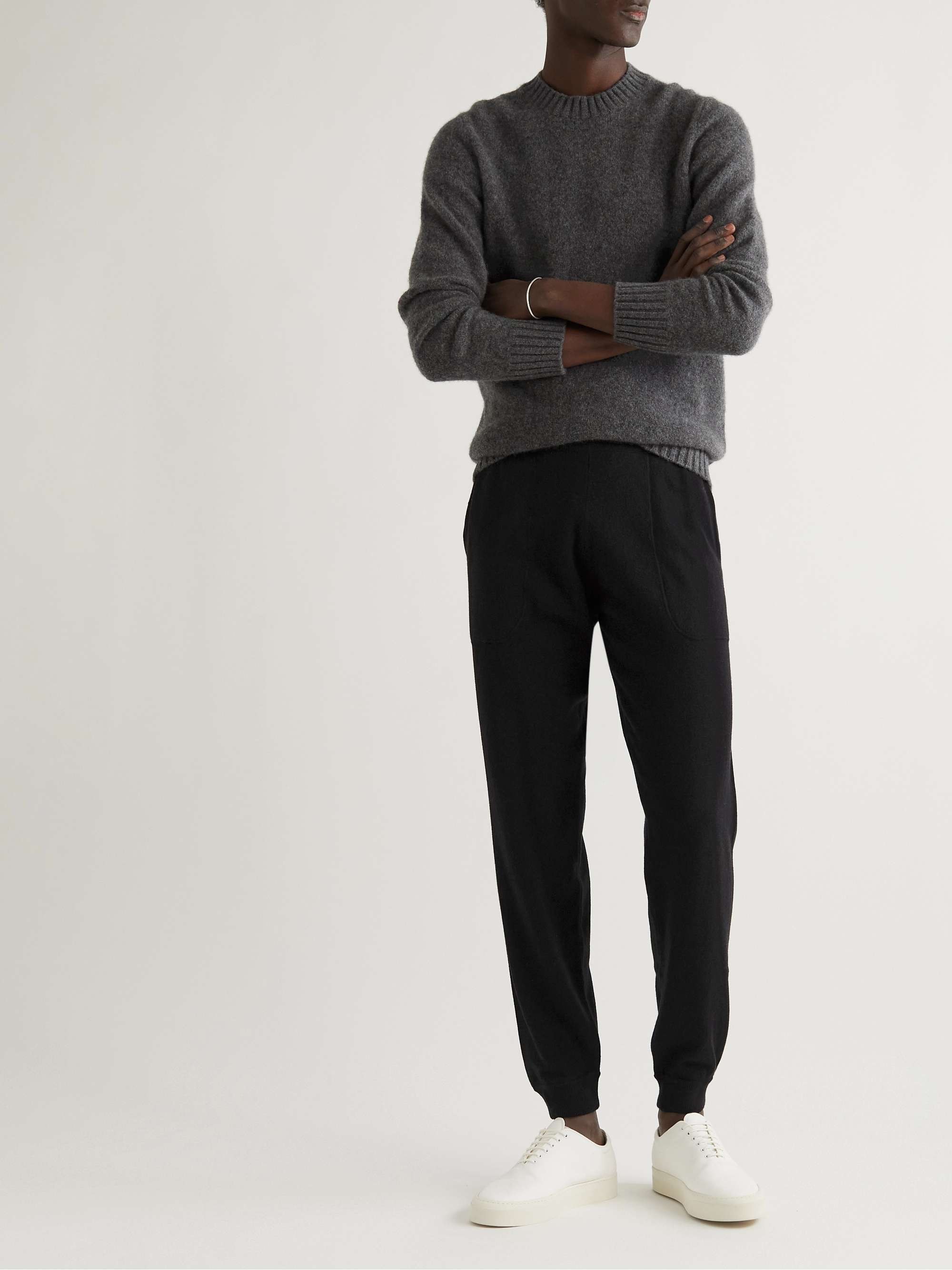 Black cheap cashmere sweatpants