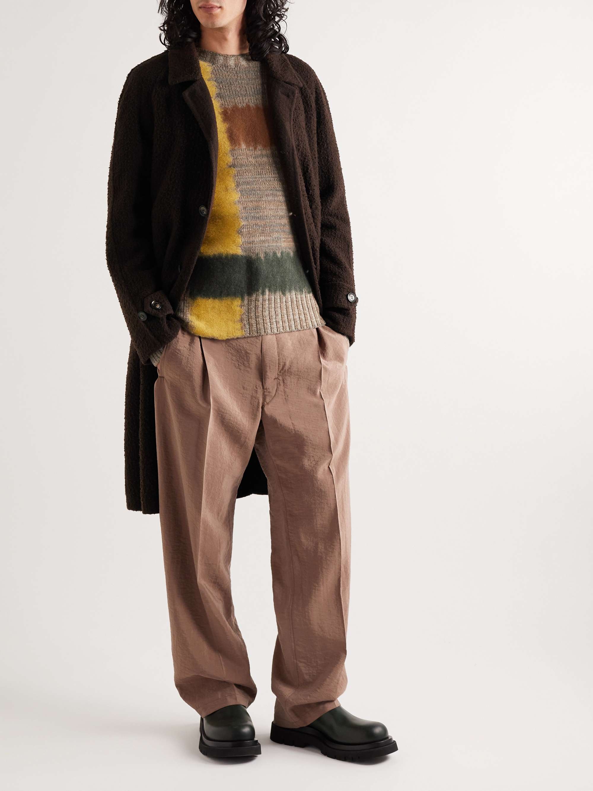 PIACENZA 1733 Textured Virgin Wool-Blend Overcoat