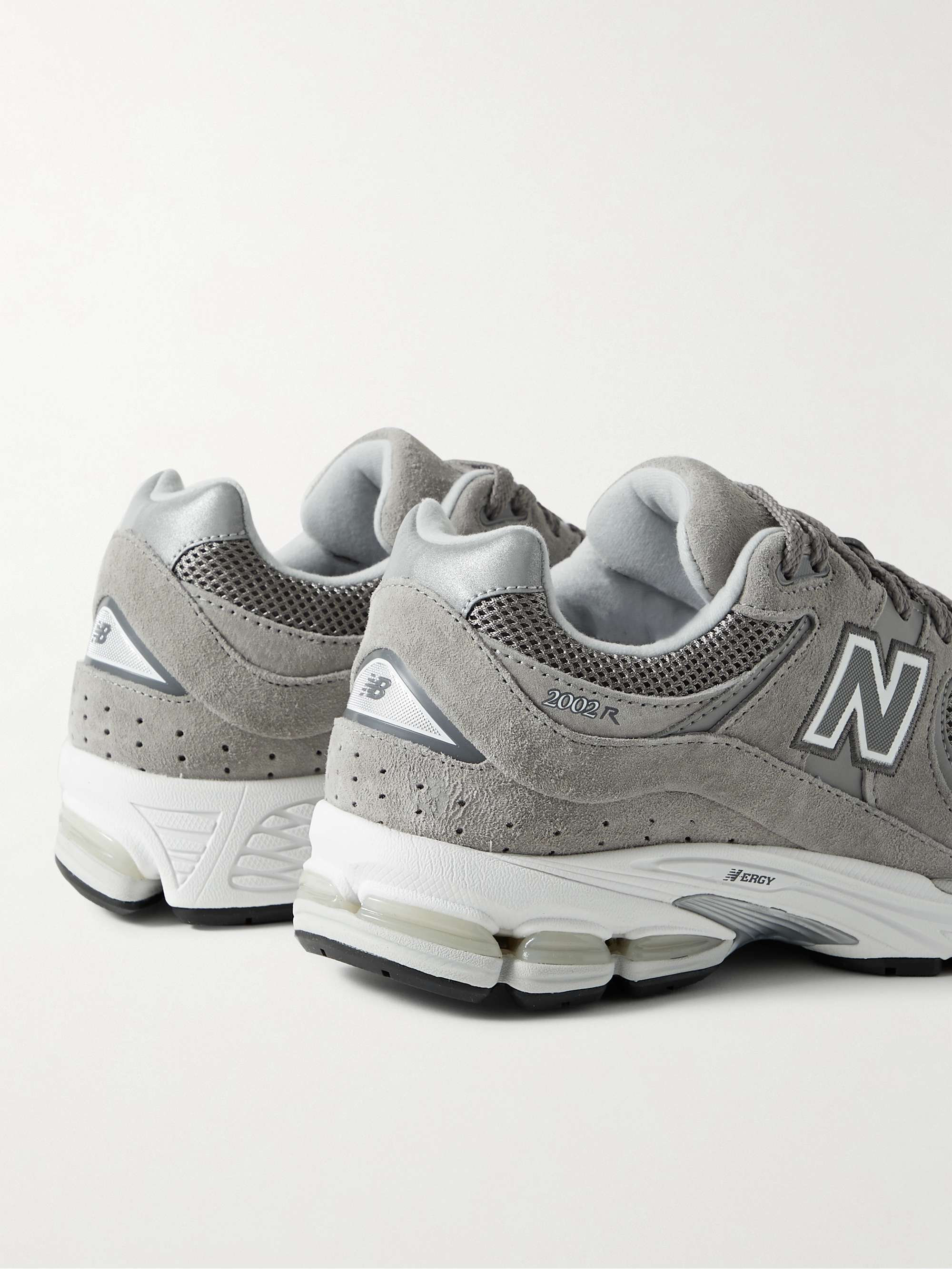 NEW BALANCE 2002R Leather-Trimmed Suede and Mesh Sneakers