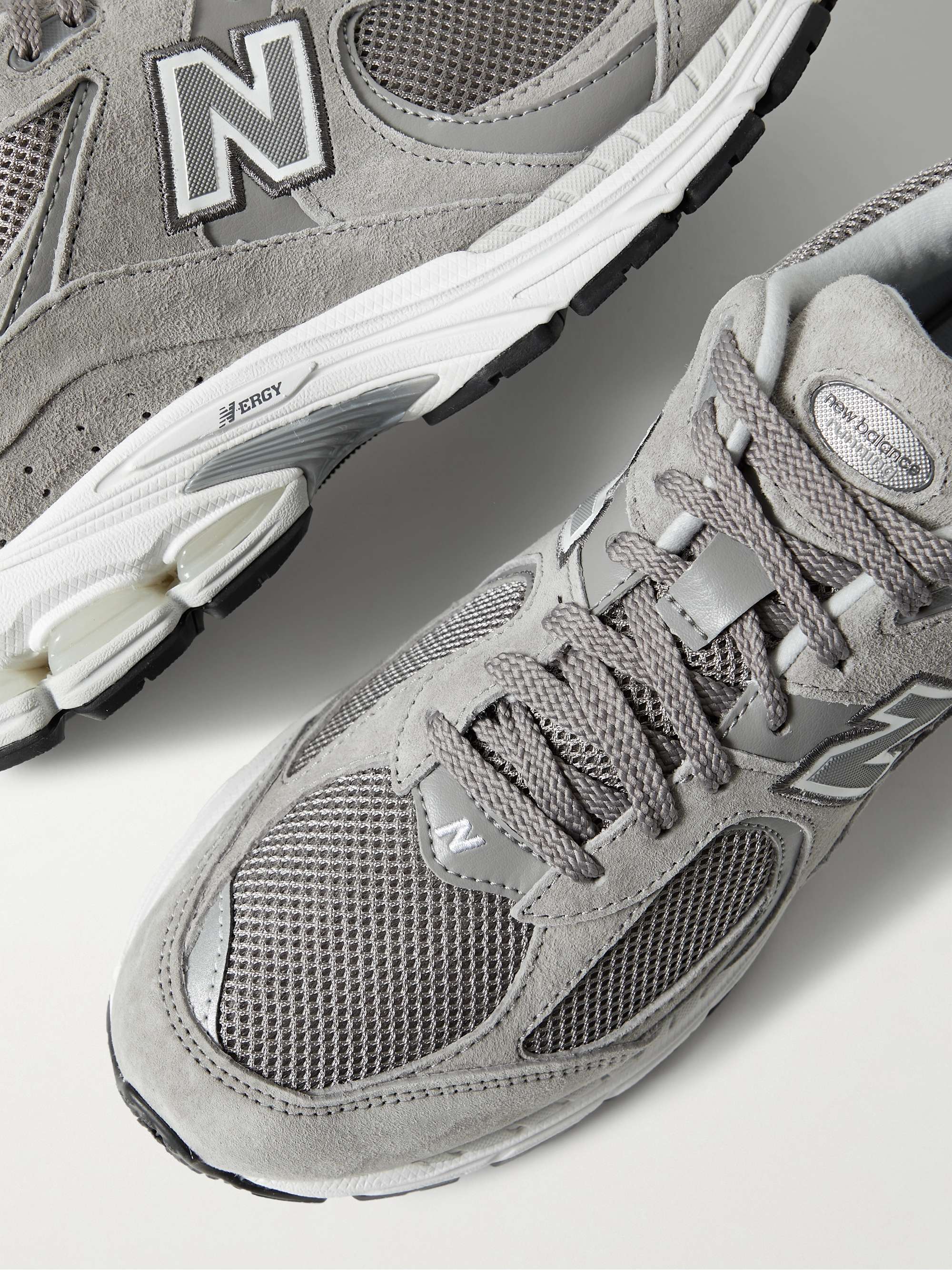 NEW BALANCE 2002R Leather-Trimmed Suede and Mesh Sneakers