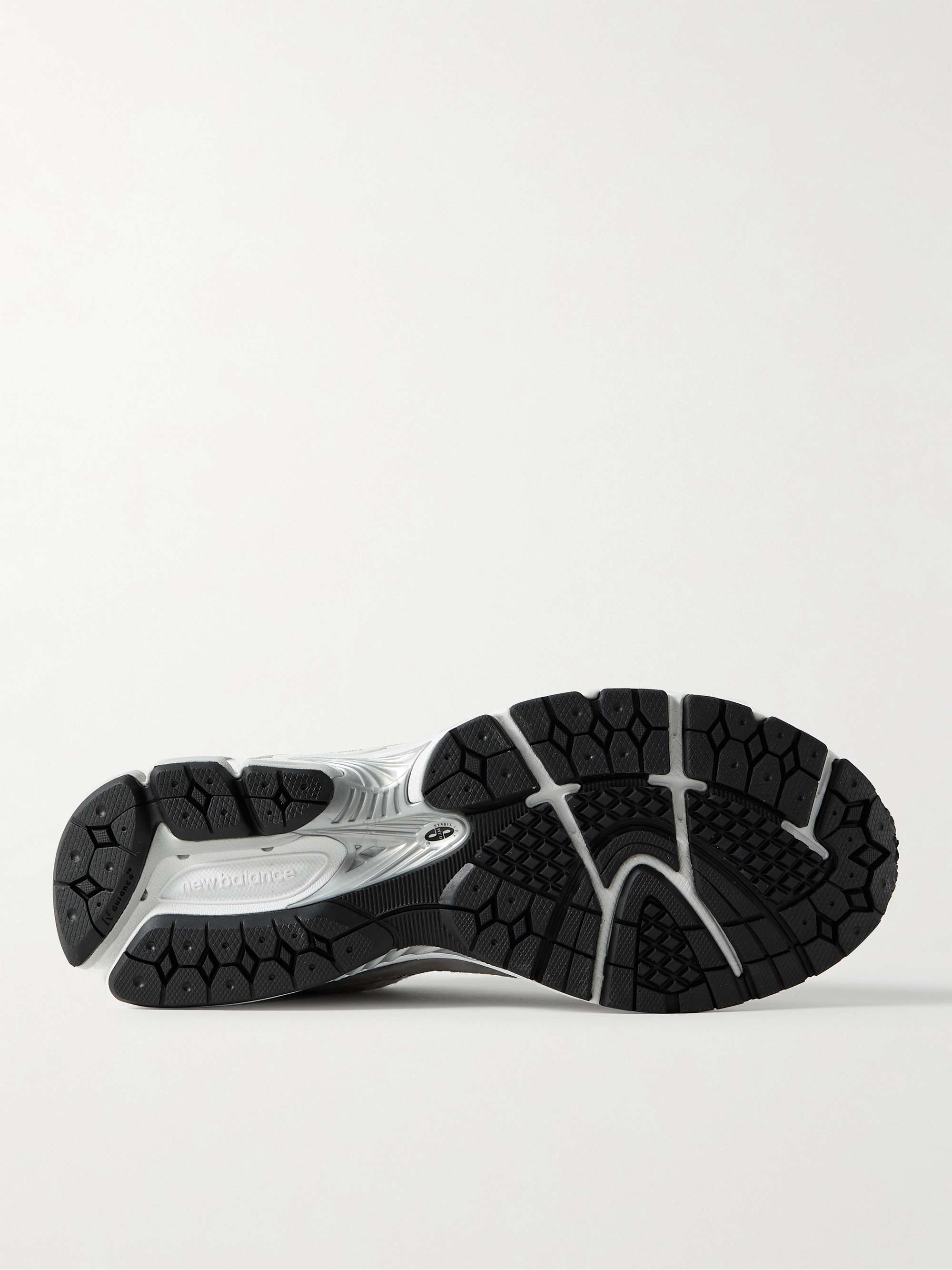 NEW BALANCE 2002R Leather-Trimmed Suede and Mesh Sneakers