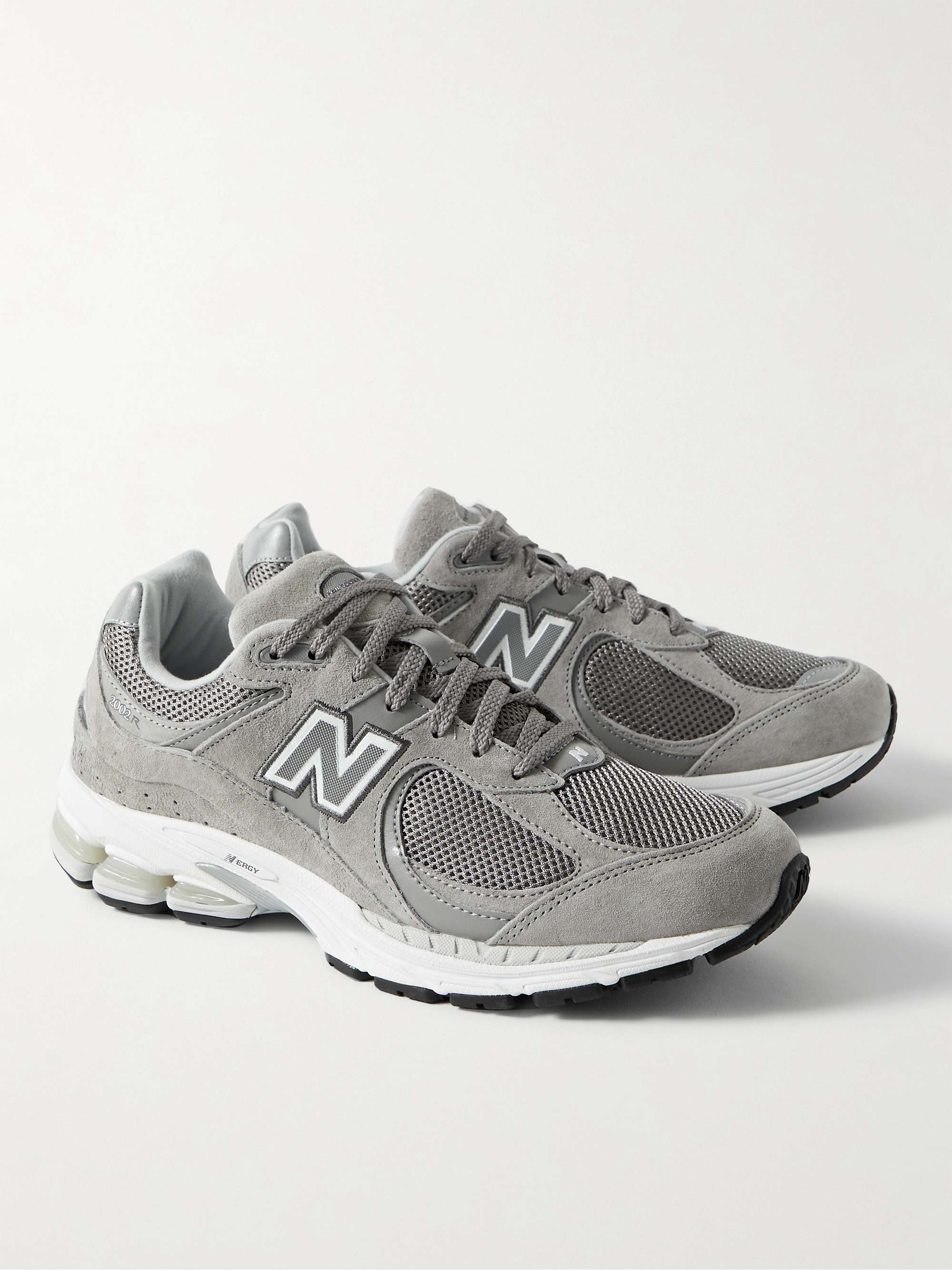 NEW BALANCE 2002R Leather-Trimmed Suede and Mesh Sneakers