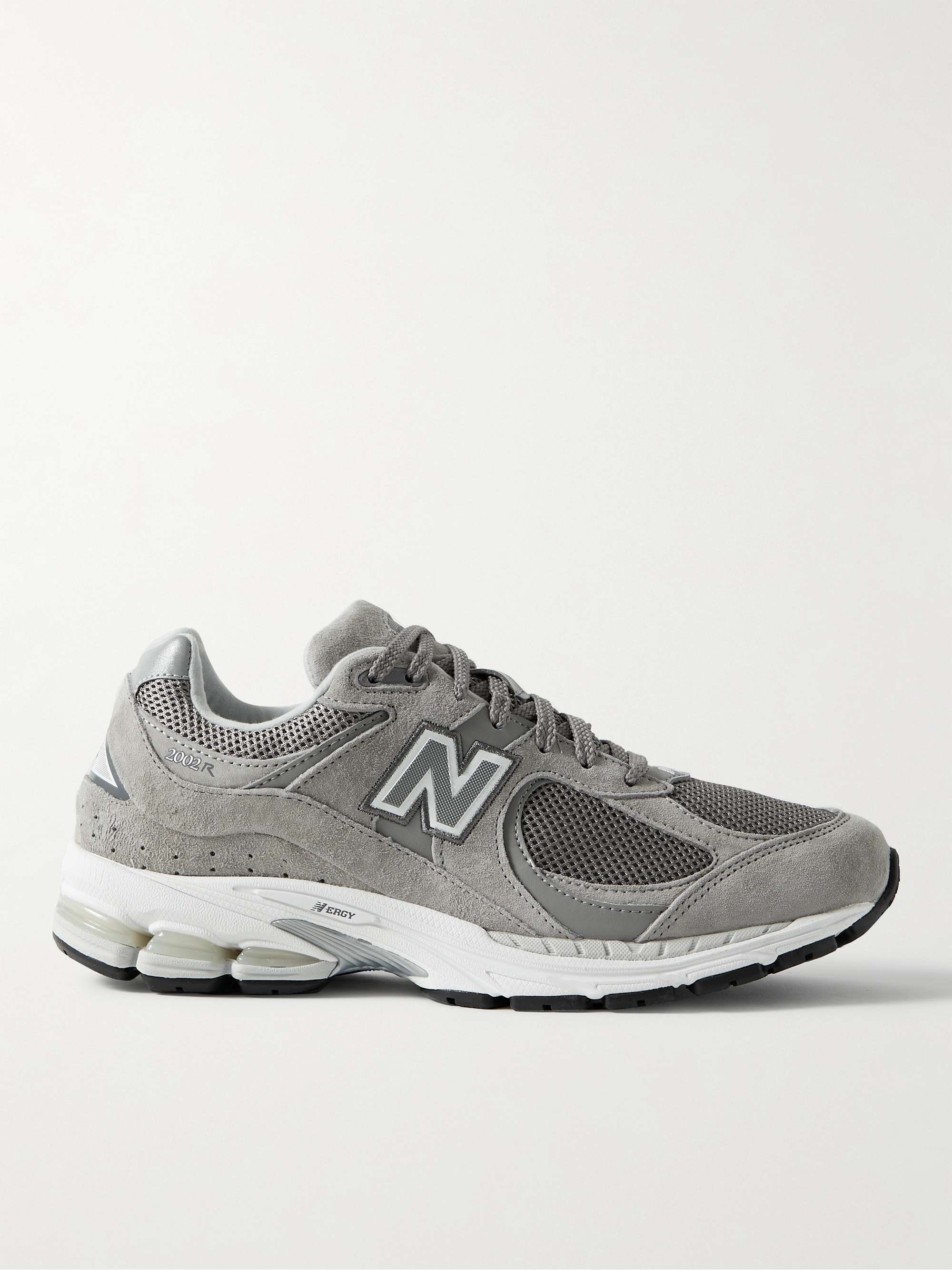 NEW BALANCE 2002R Leather-Trimmed Suede and Mesh Sneakers